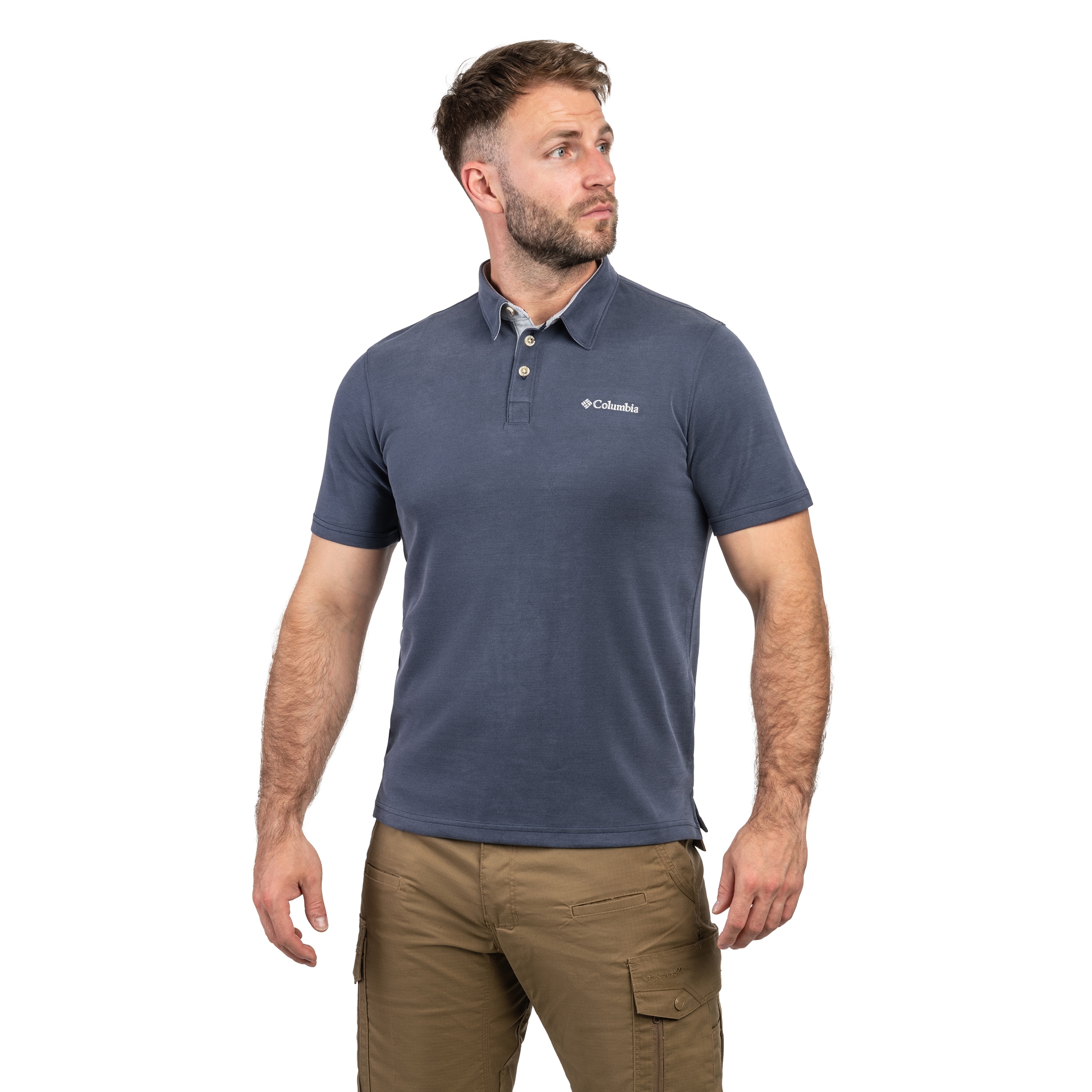 Polo Nelson Point Columbia - Collegiate Navy