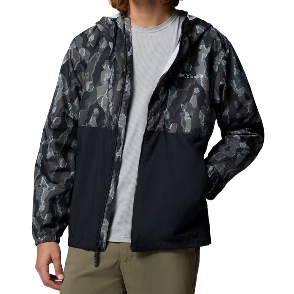 Veste Spire Valley Novelty Windbreaker Columbia - Black Treebark/Black