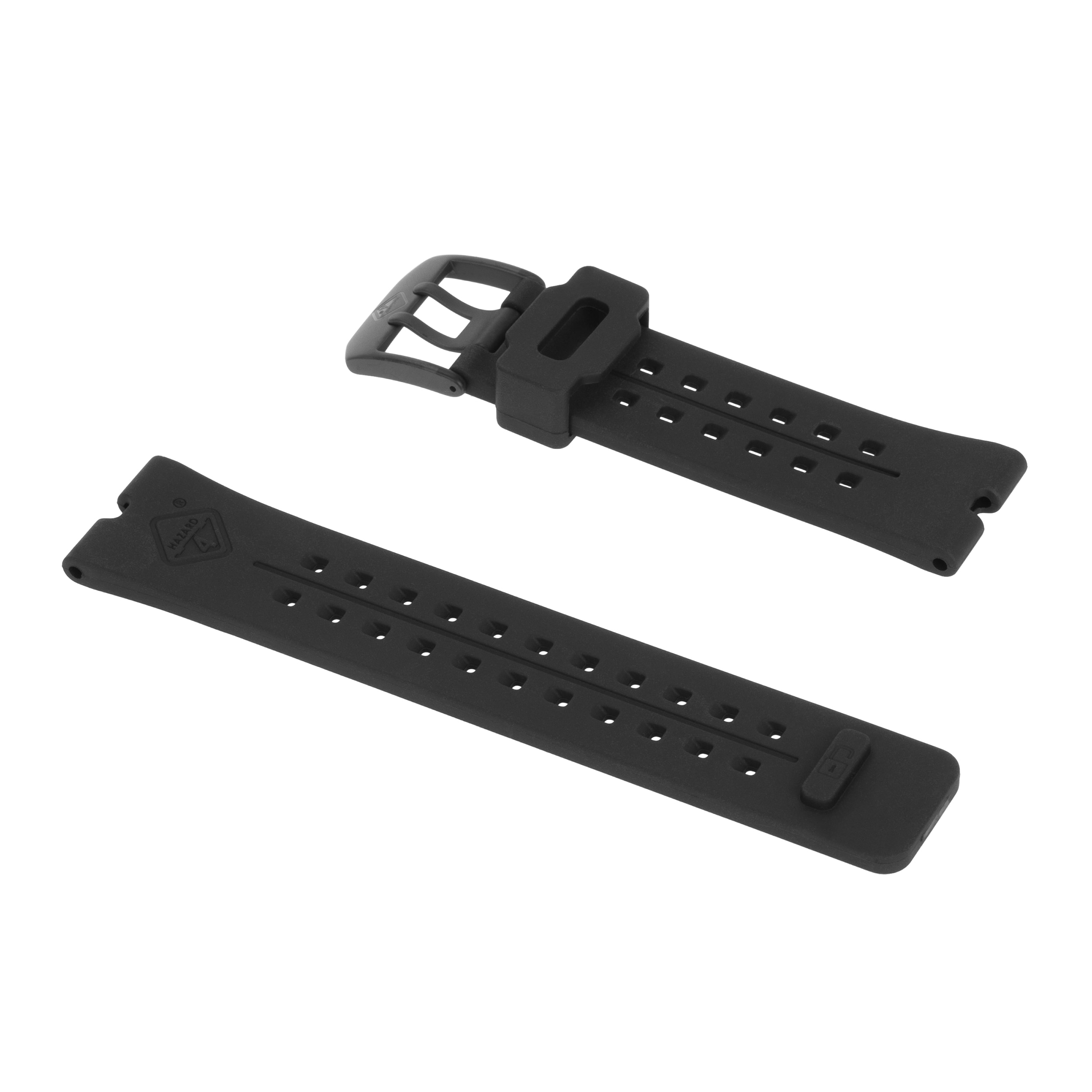 Bracelet de montre Hazard 4 Nautical TPR - Black/PVD Buckle