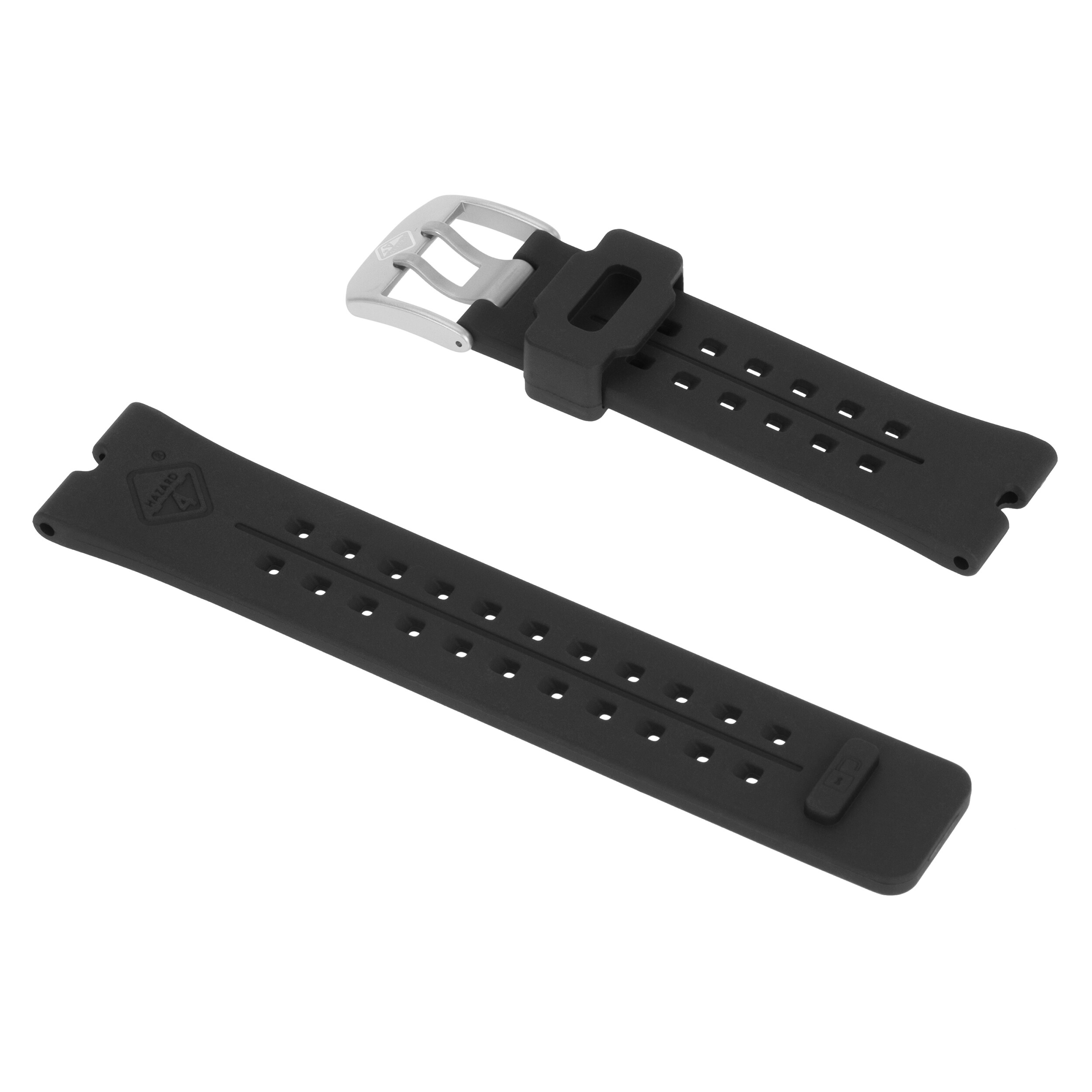 Bracelet de montre Hazard 4 Nautical TPR - Black/Stainless Steel Buckle