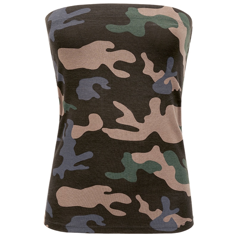 T-shirt pour femme Bandeau Top 2in1 Brandit  - Dark Camo