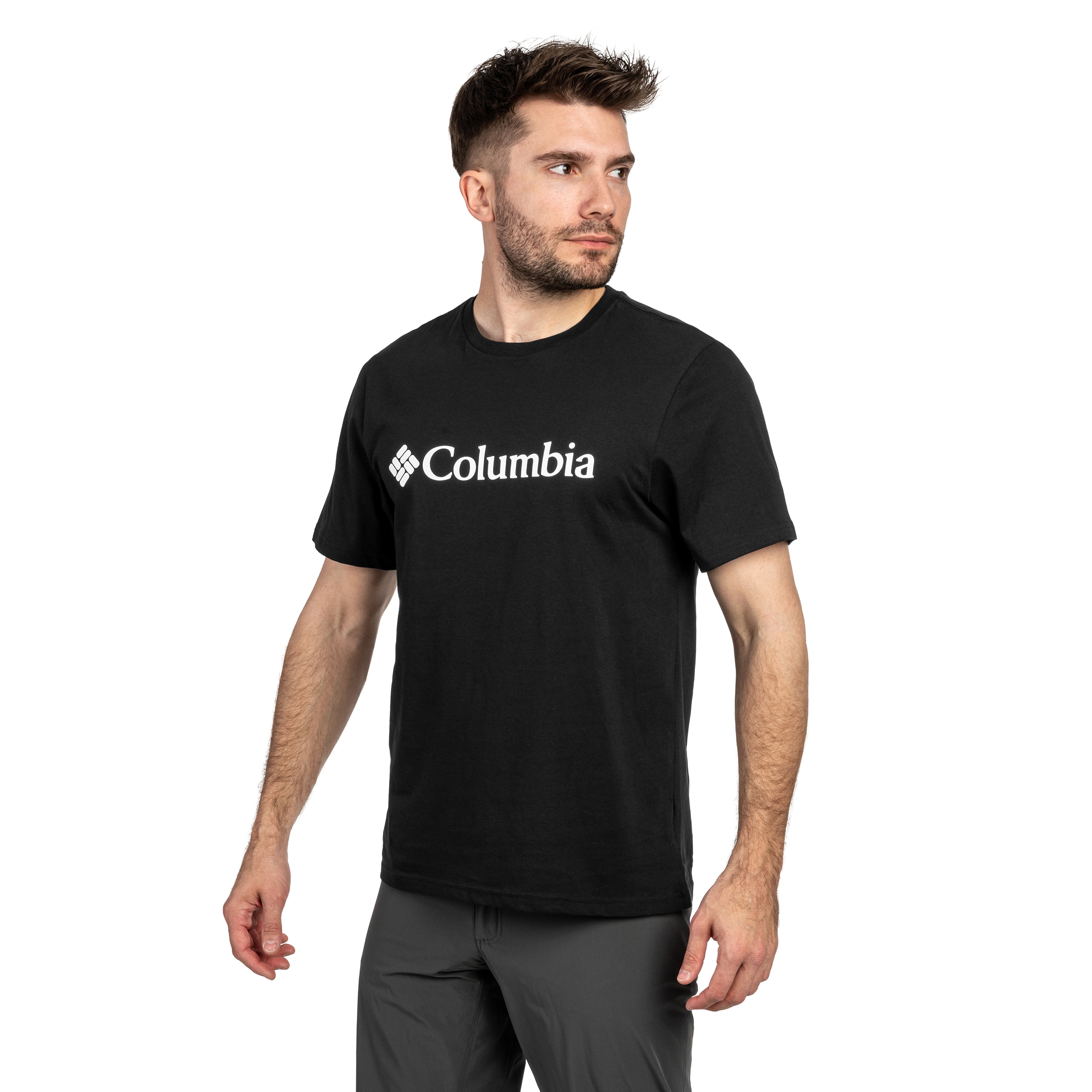 T-Shirt CSC Basic Logo Organic Cotton Columbia - Black