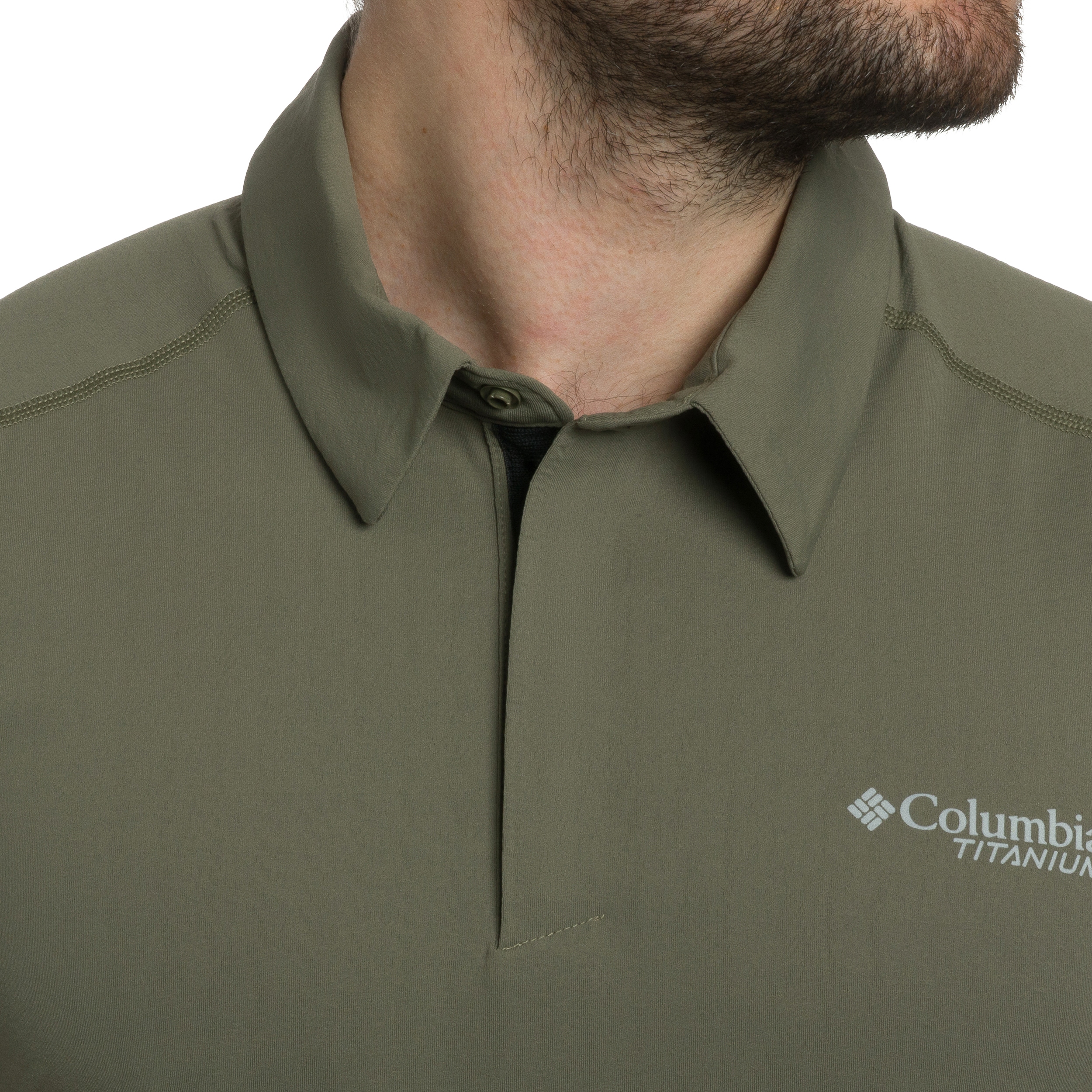 Polo thermoactif Diamond Peak Pro Columbia - Stone Green