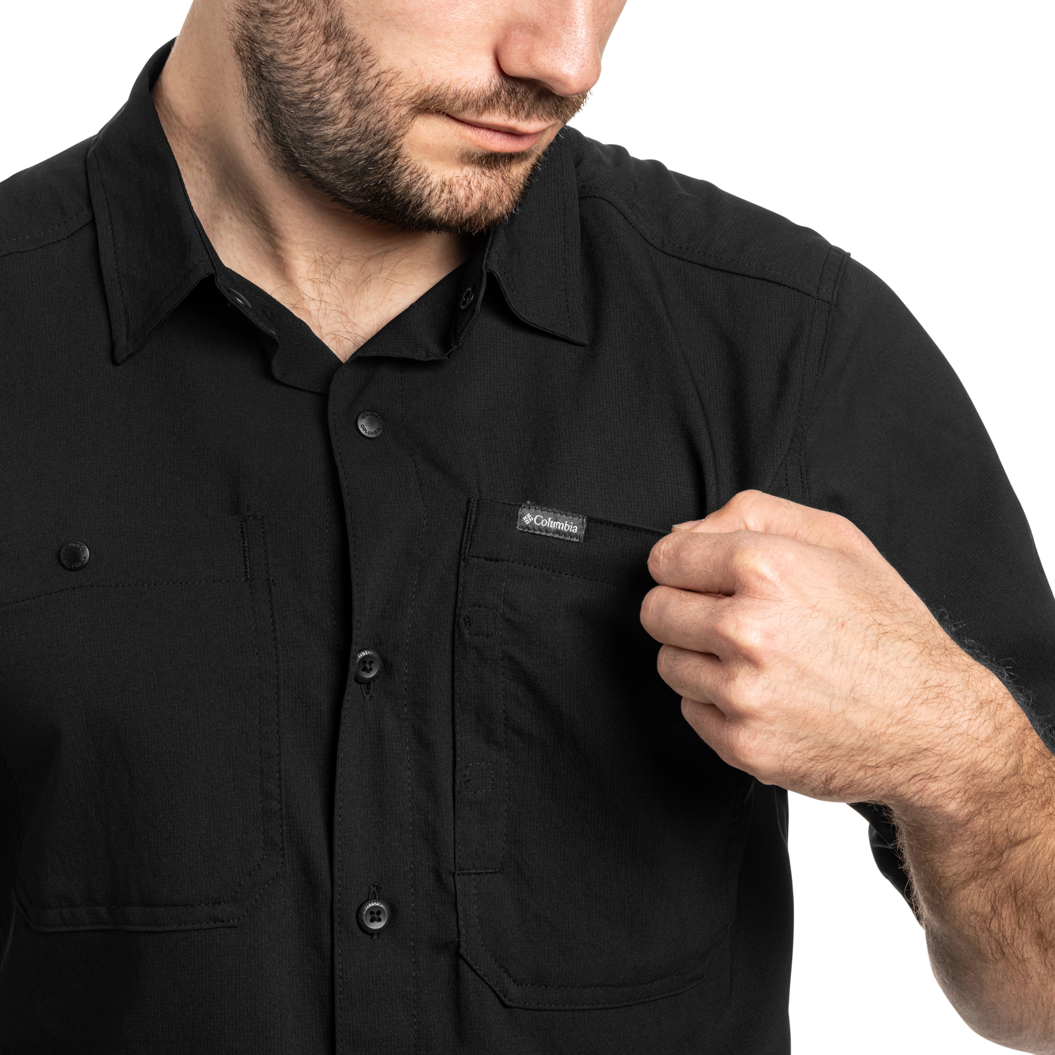 Chemise Silver Ridge Utility II Short Sleeve Columbia - Black