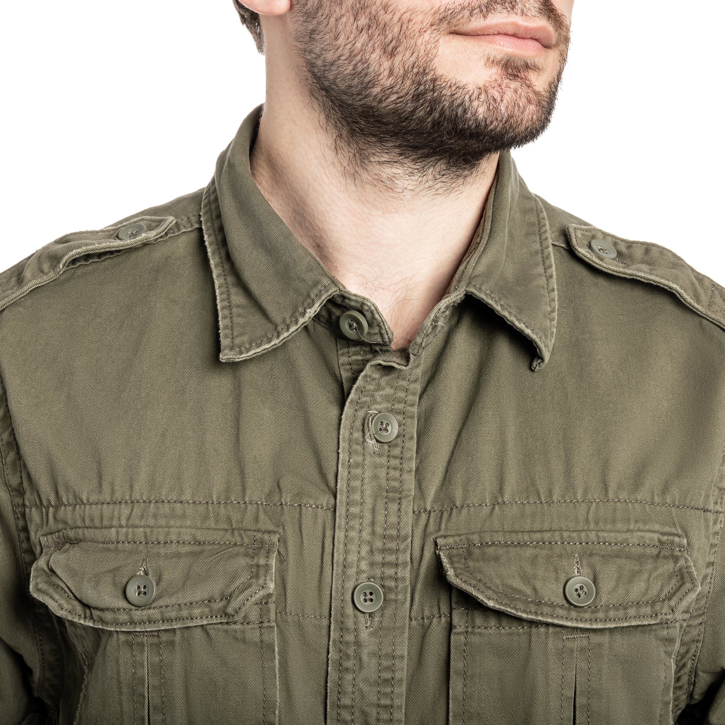 Chemise Vintage Short Sleeve Brandit - Olive