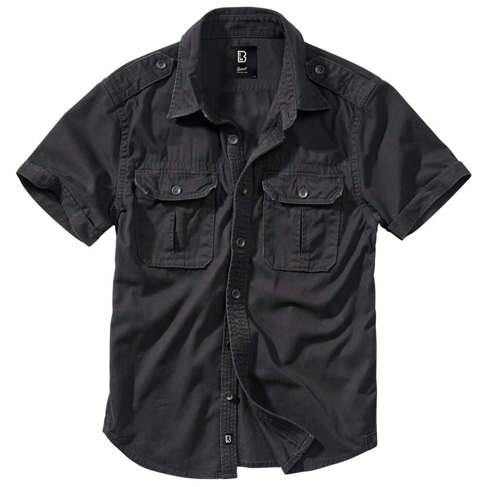 Chemise Vintage Short Sleeve Brandit - Black