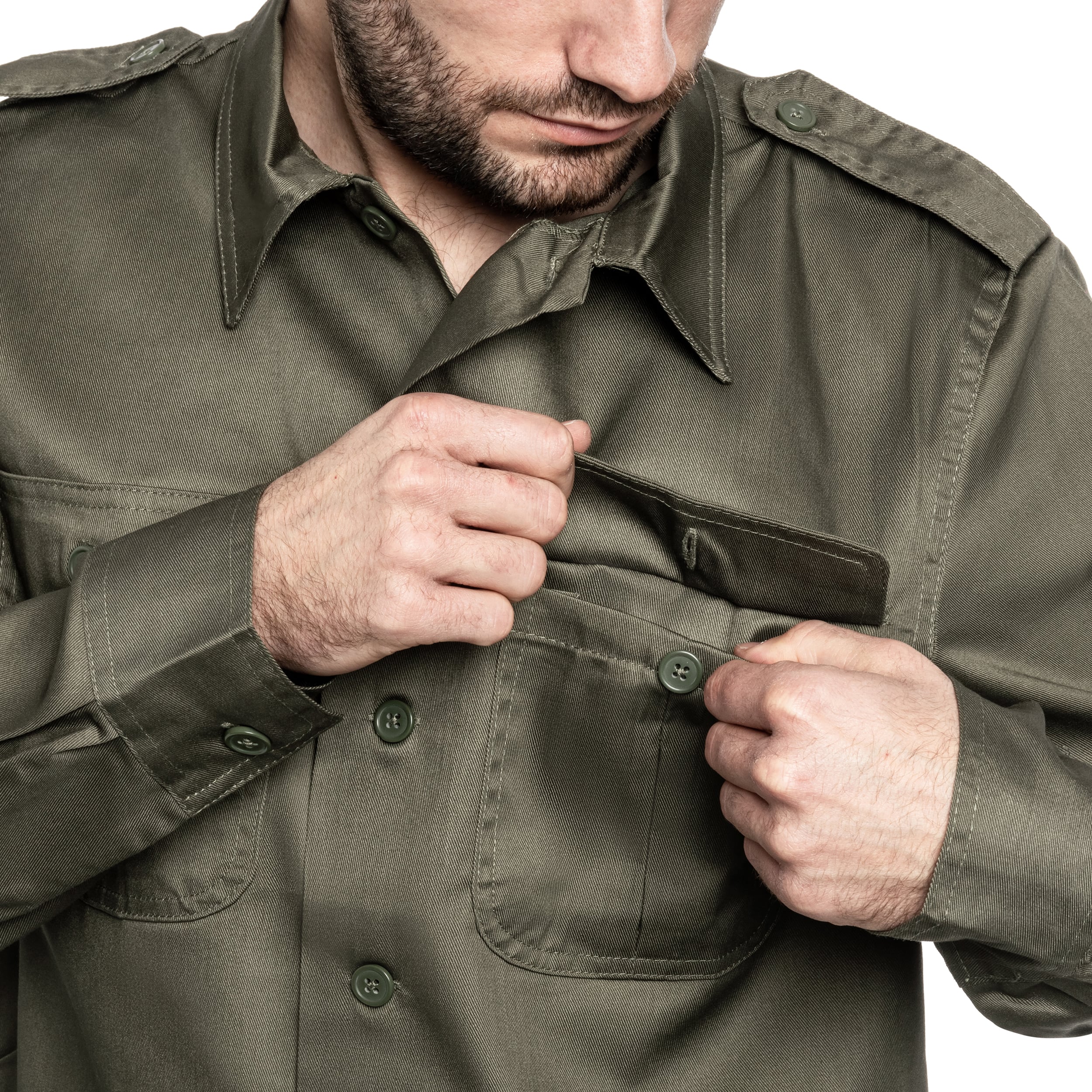 Chemise US Hemd Long Sleeve Brandit - Olive