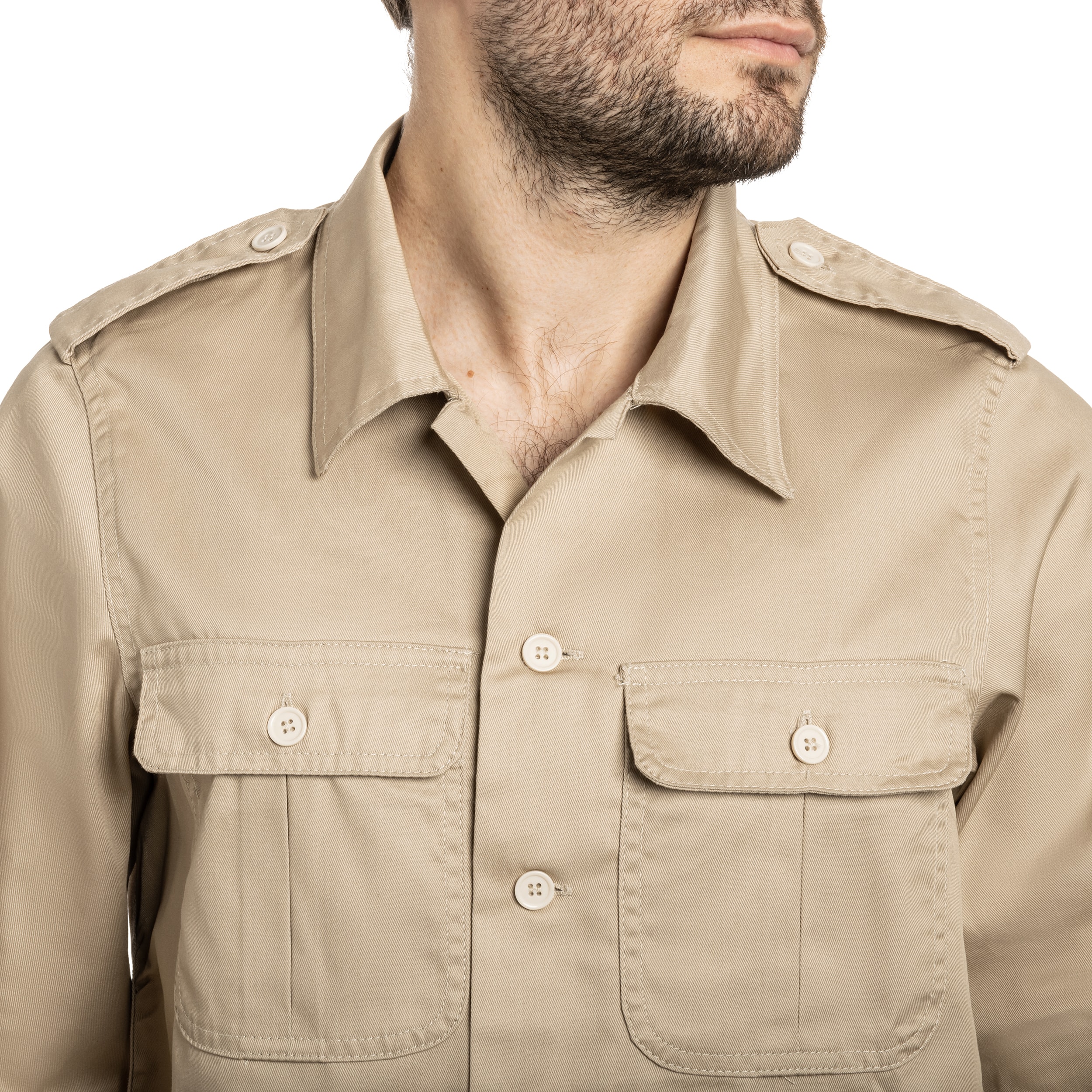 Chemise US Hemd Long Sleeve Brandit - Beige