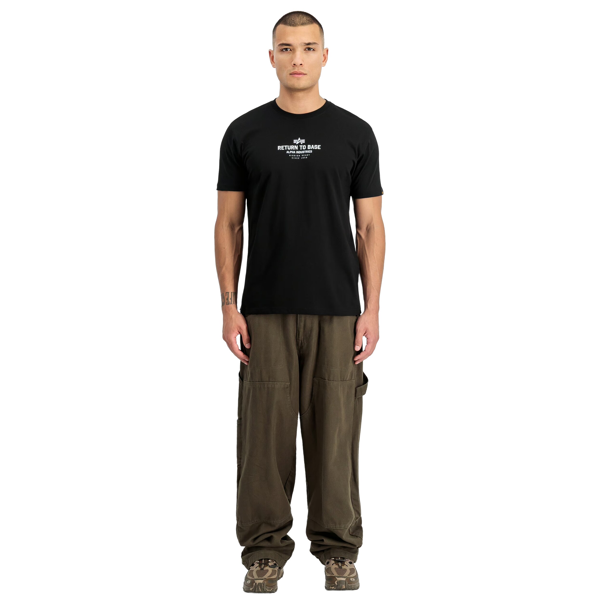 T-shirt Return to Base Alpha Industries - Black