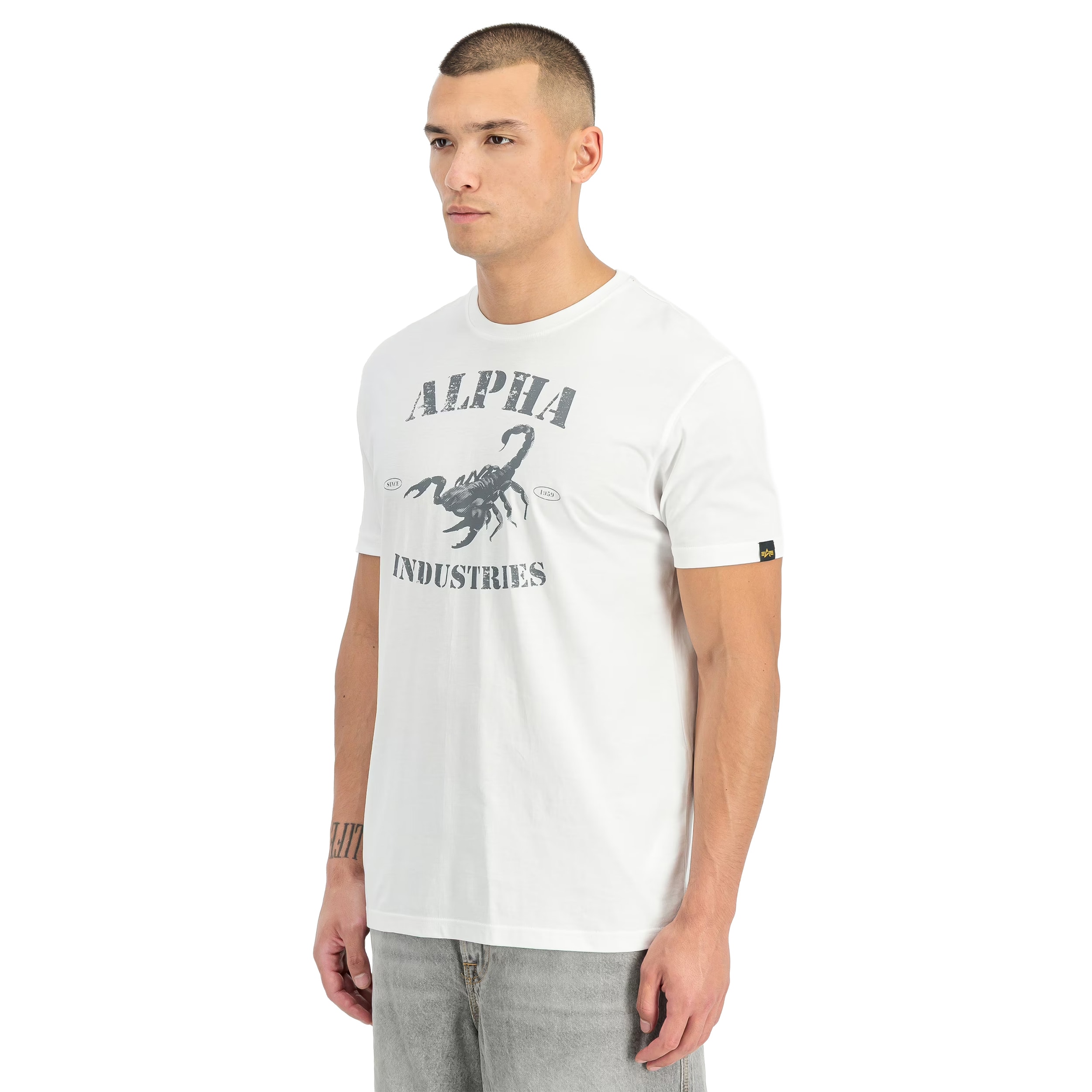 T-shirt Scorpion Alpha Industries - White