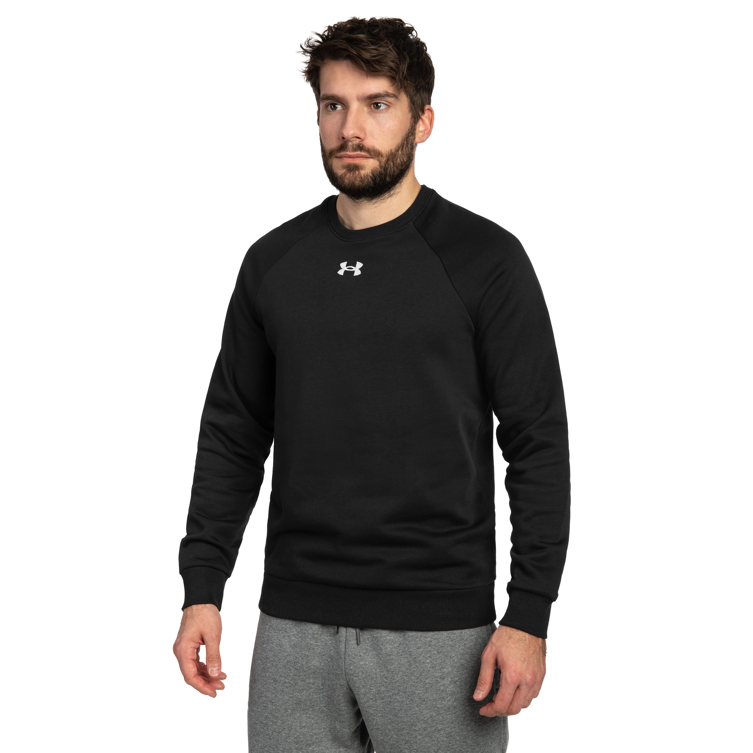 Sweat-shirt UA Rival Fleece Crew Under Armour - Black/White