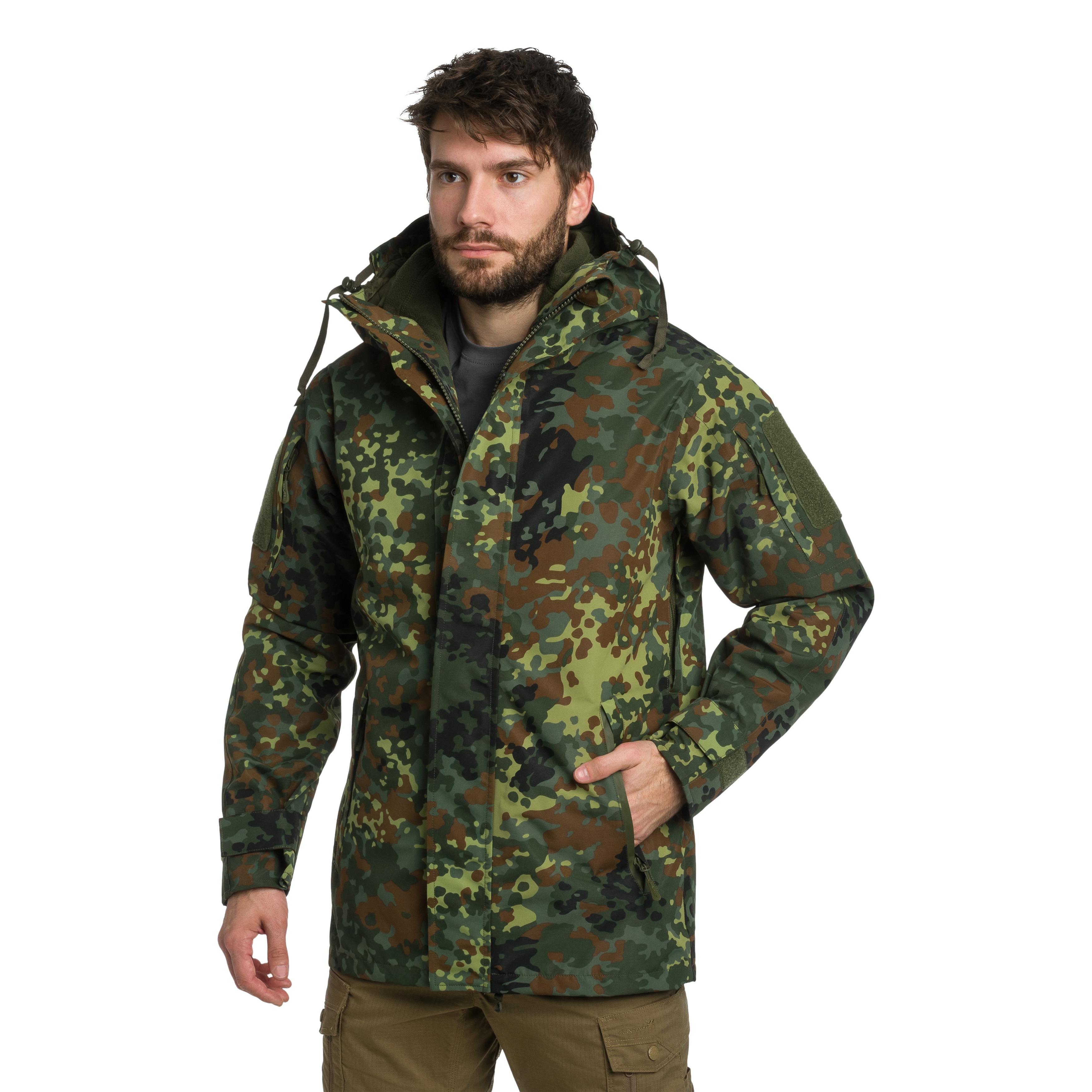 Veste ECWCS Wet Weather Gen.II avec doublure Mil-Tec - Flecktarn