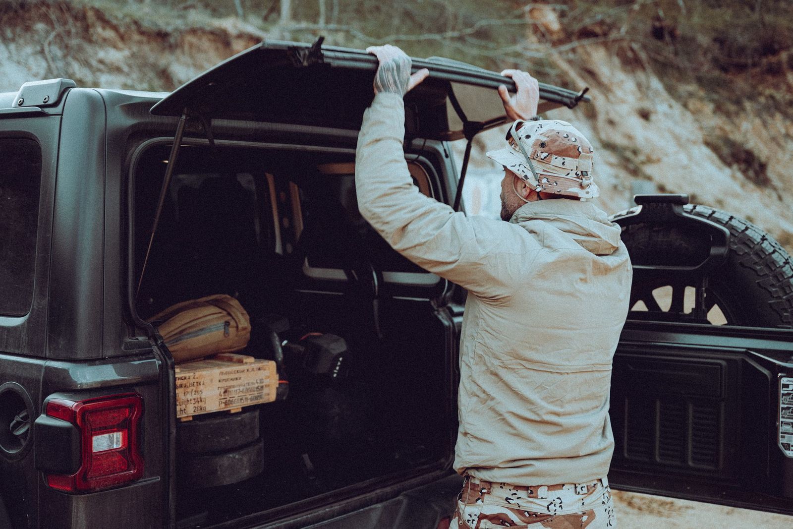 Chapeau Boonie Mk2 PolyCotton Stretch Rip-Stop Helikon-Tex - 6 color Desert