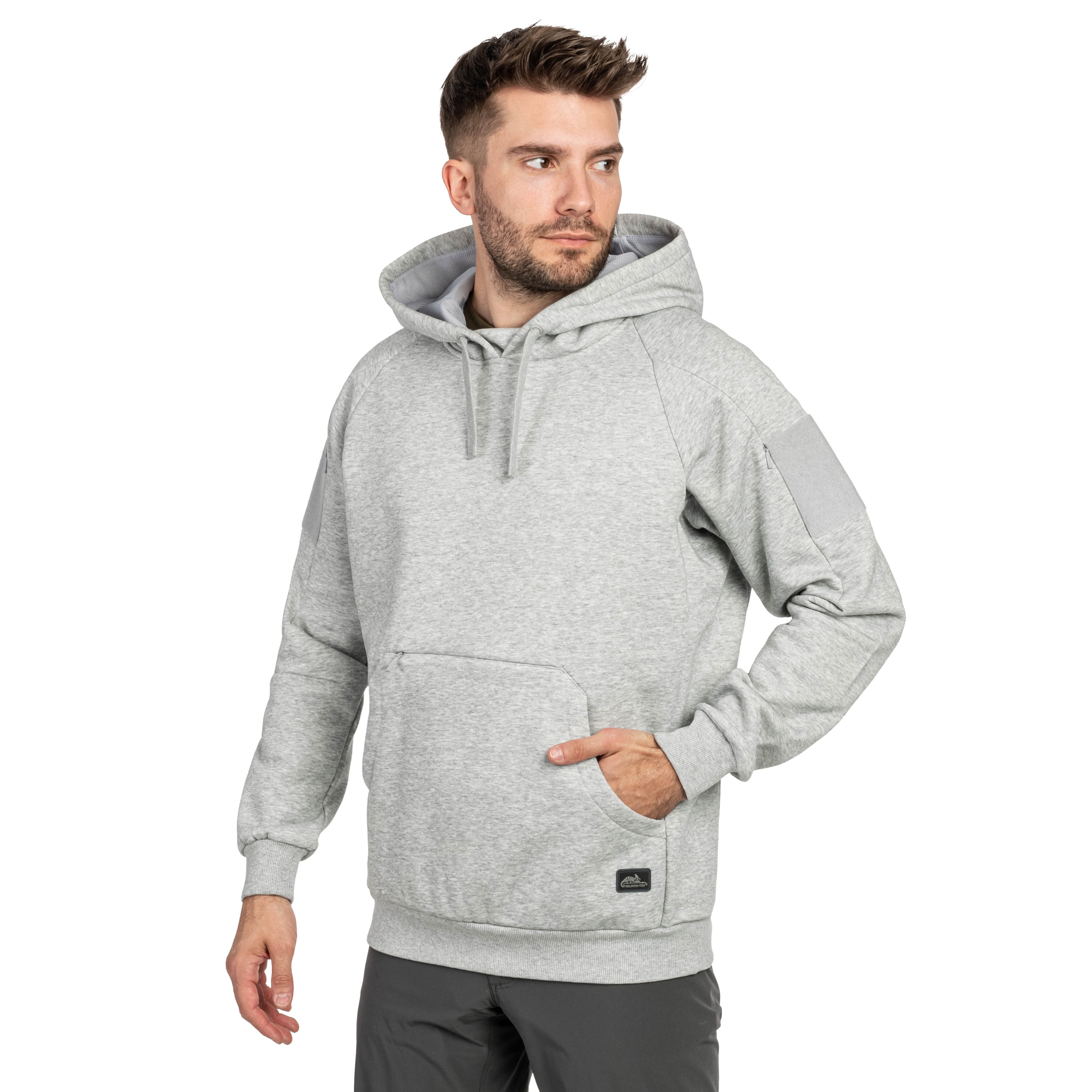 Sweat-shirt Urban Tactical Hoodie Lite Kangaroo Helikon-Tex - Light Grey Melange