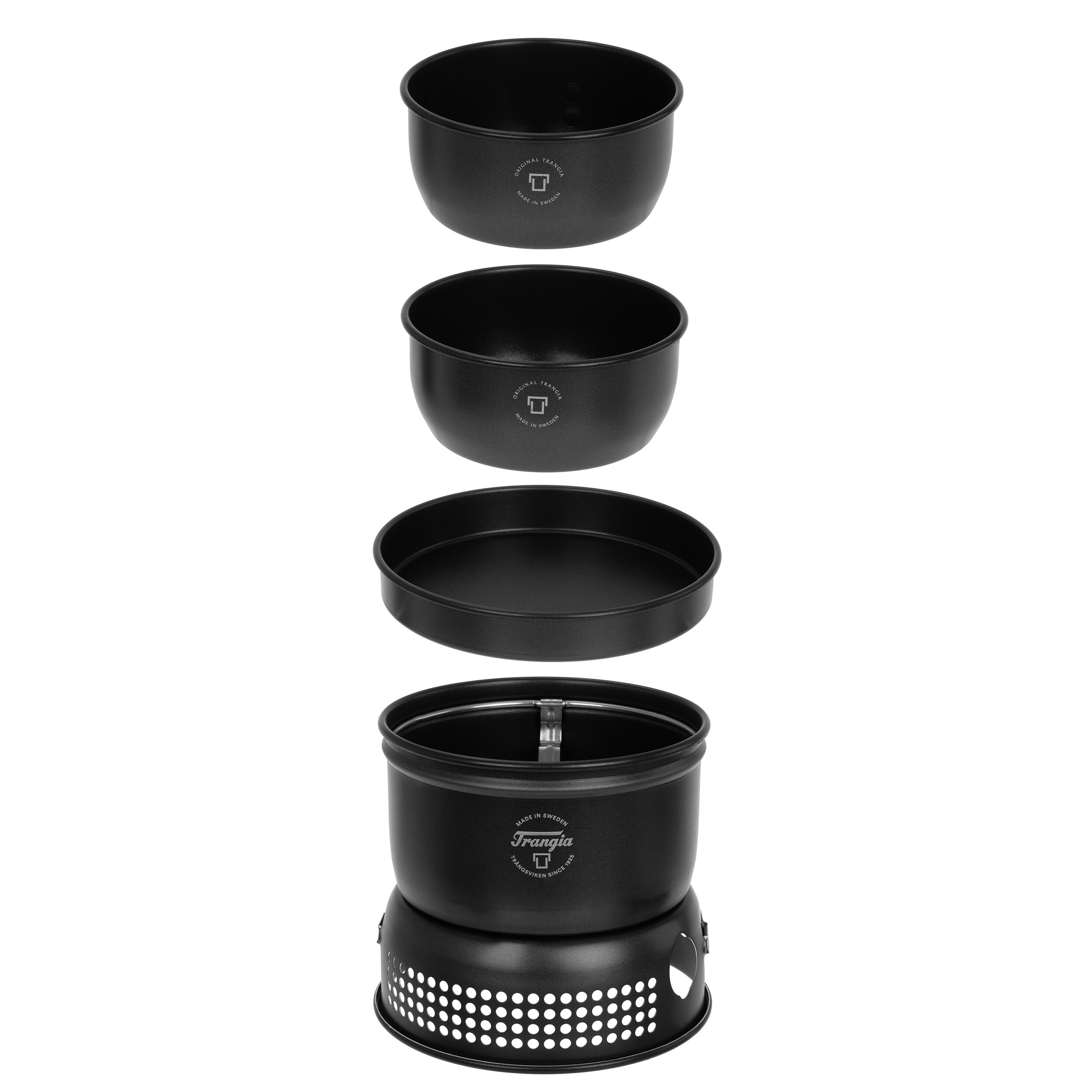 Set de vaisselle et réchaud de camping Trangia Stove 37-5 UL - Black