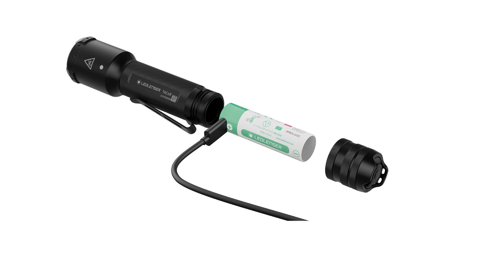 Lampe de poche TAC6R Black - 2000 lumens Ledlenser