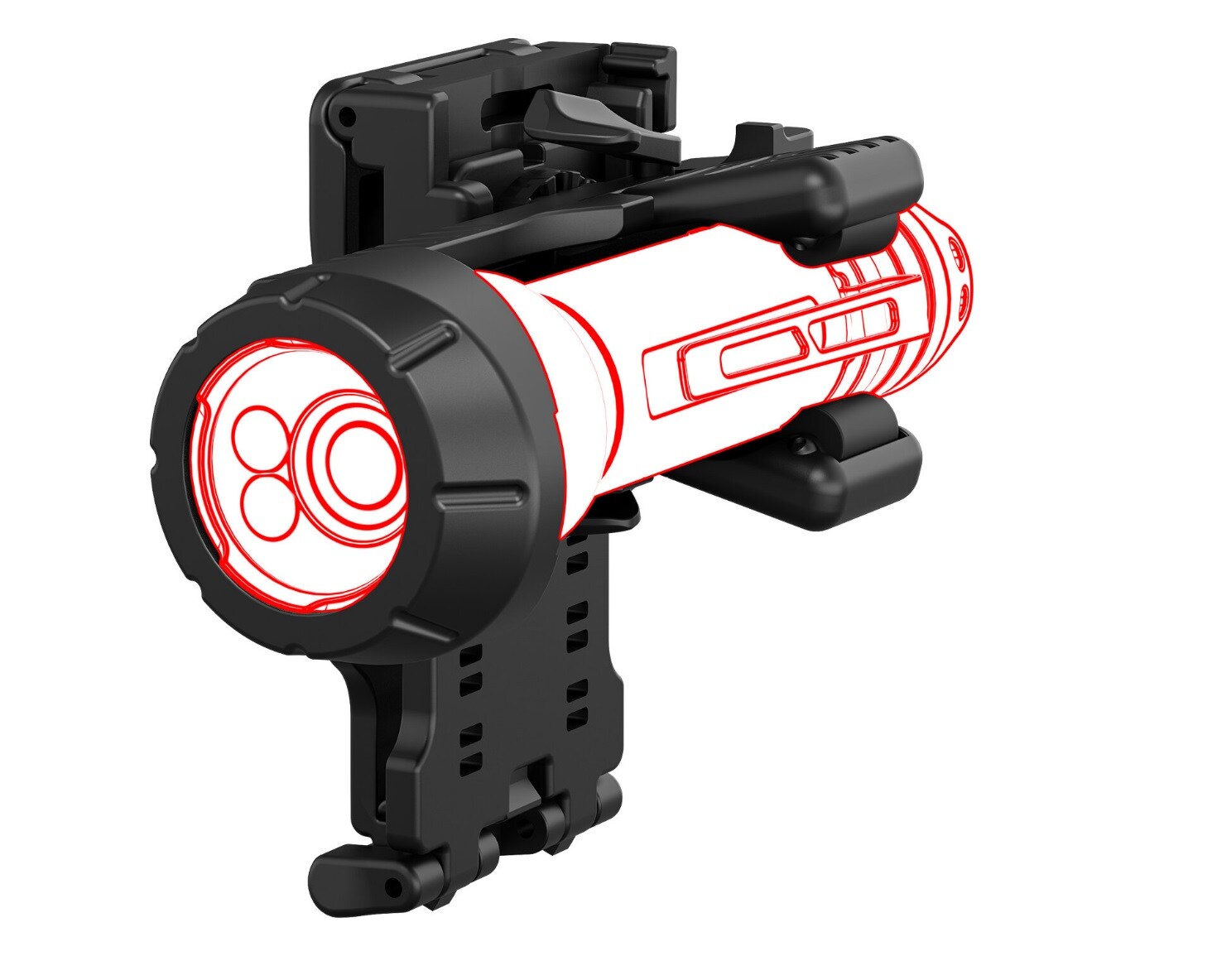 Étui pour lampe de poche  Tactical Professional Holster Type D Ledlenser - Black