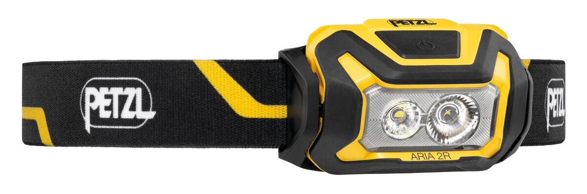 Lampe frontale Aria 2R Black/Yellow - 625 lumens Petzl