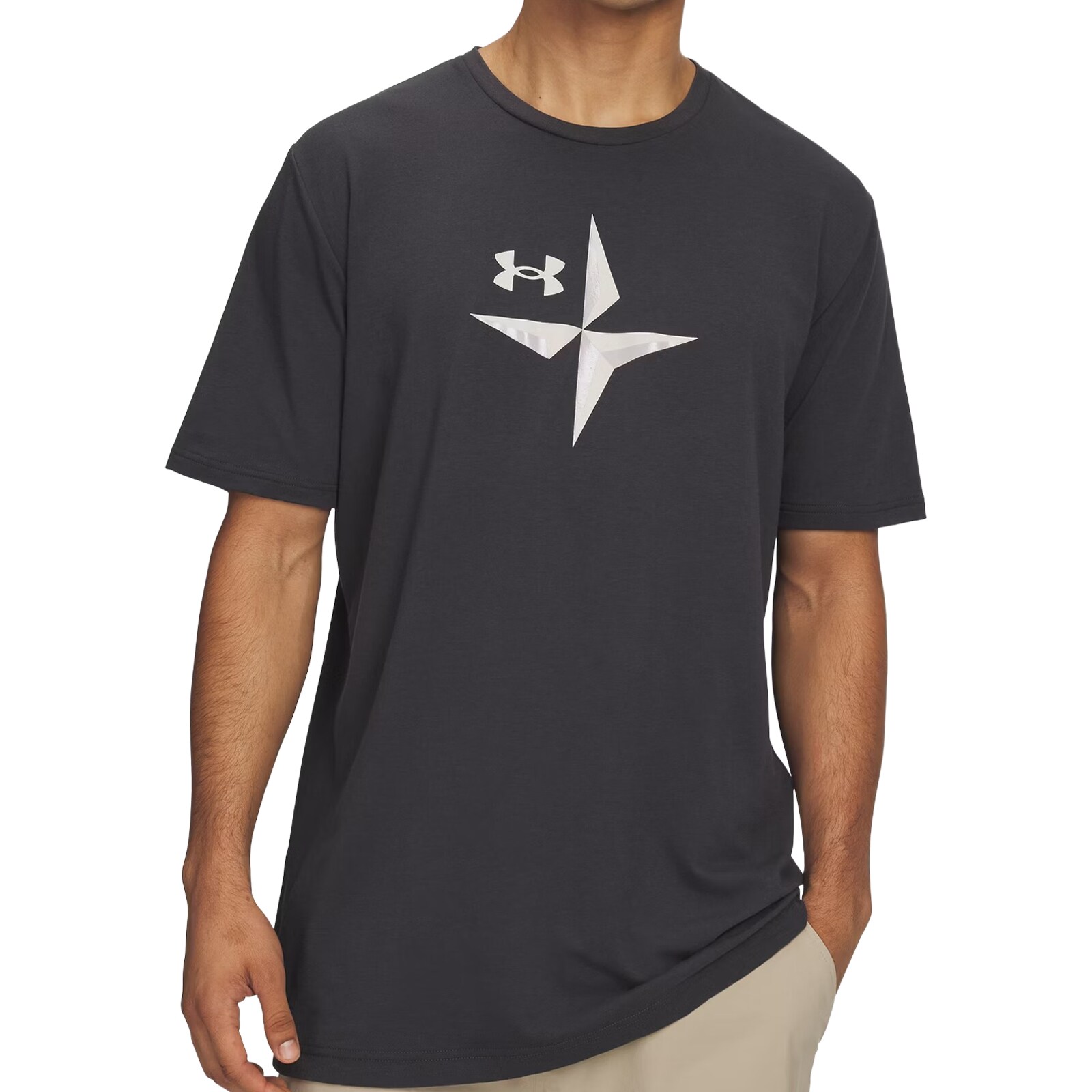 T-shirt Explor Graphic Under Armour - Anthracite/Summit White