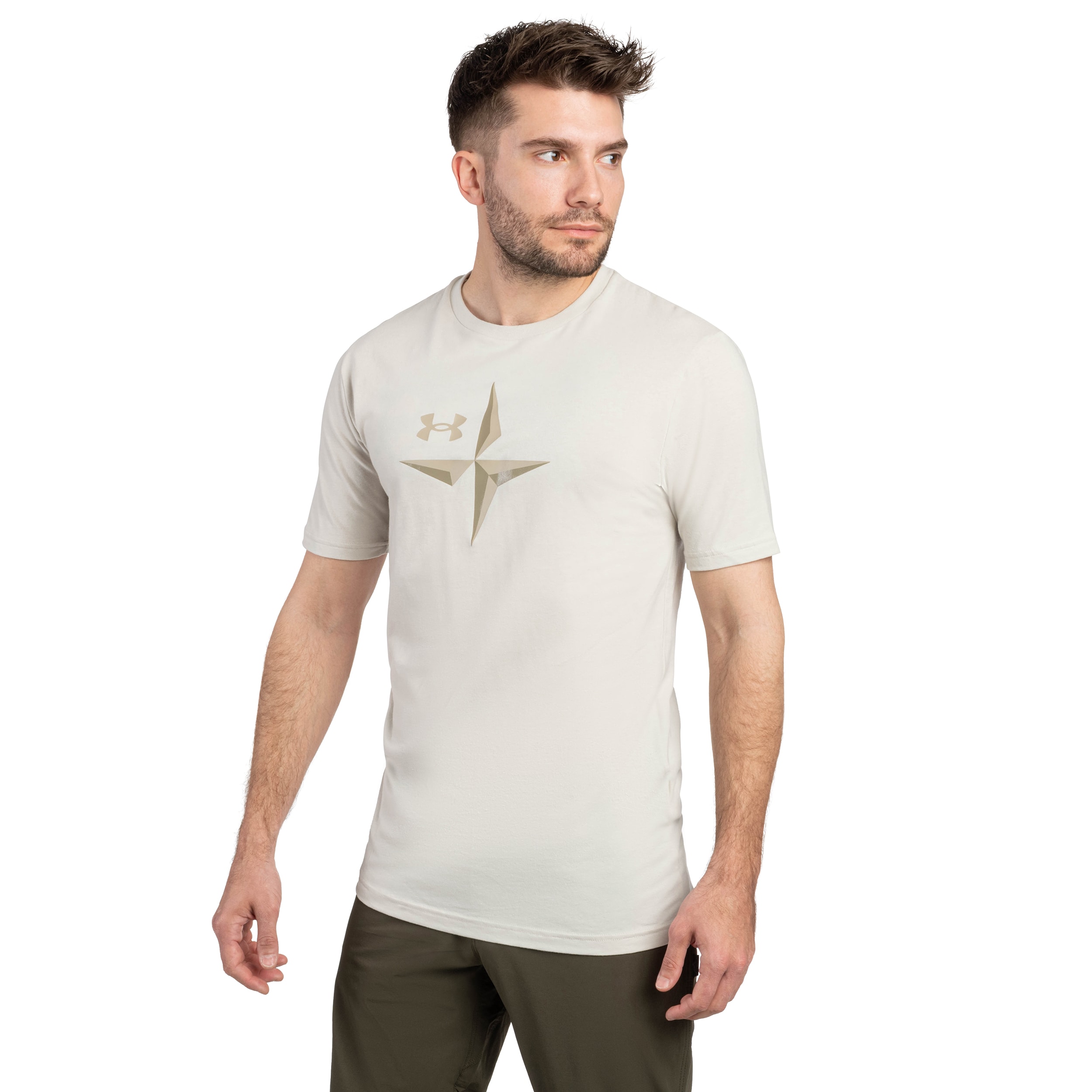 T-shirt Explor Graphic Under Armour - Summit White/City Khaki