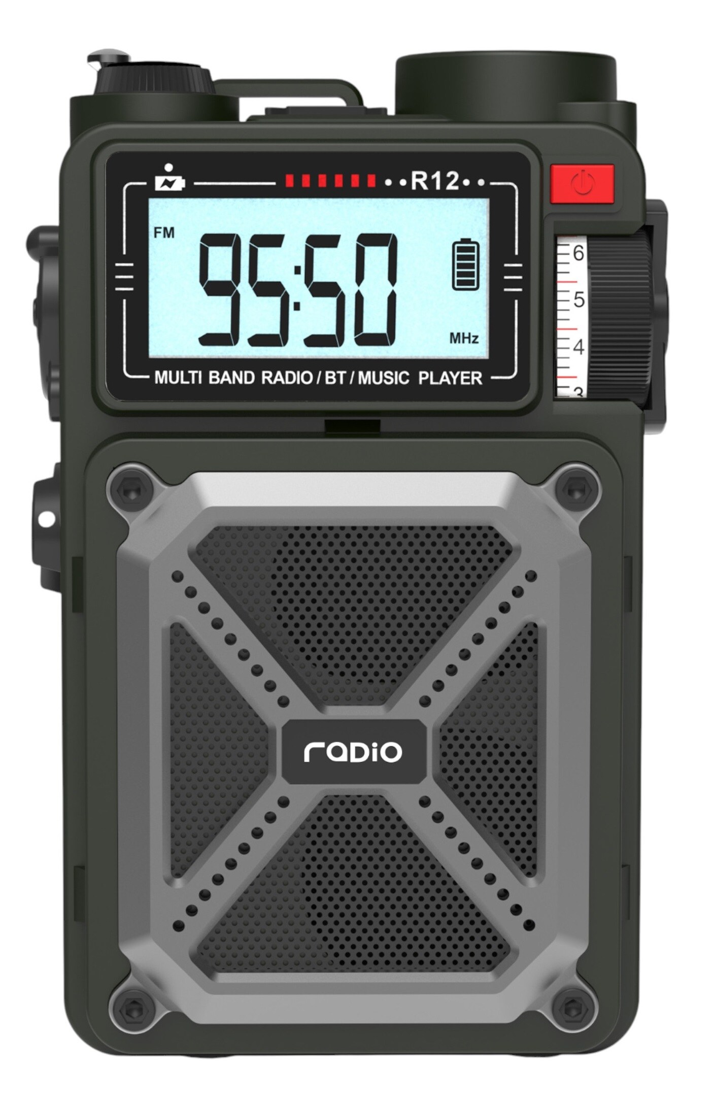 Radio d'urgence R12 JB Tacticals - Green