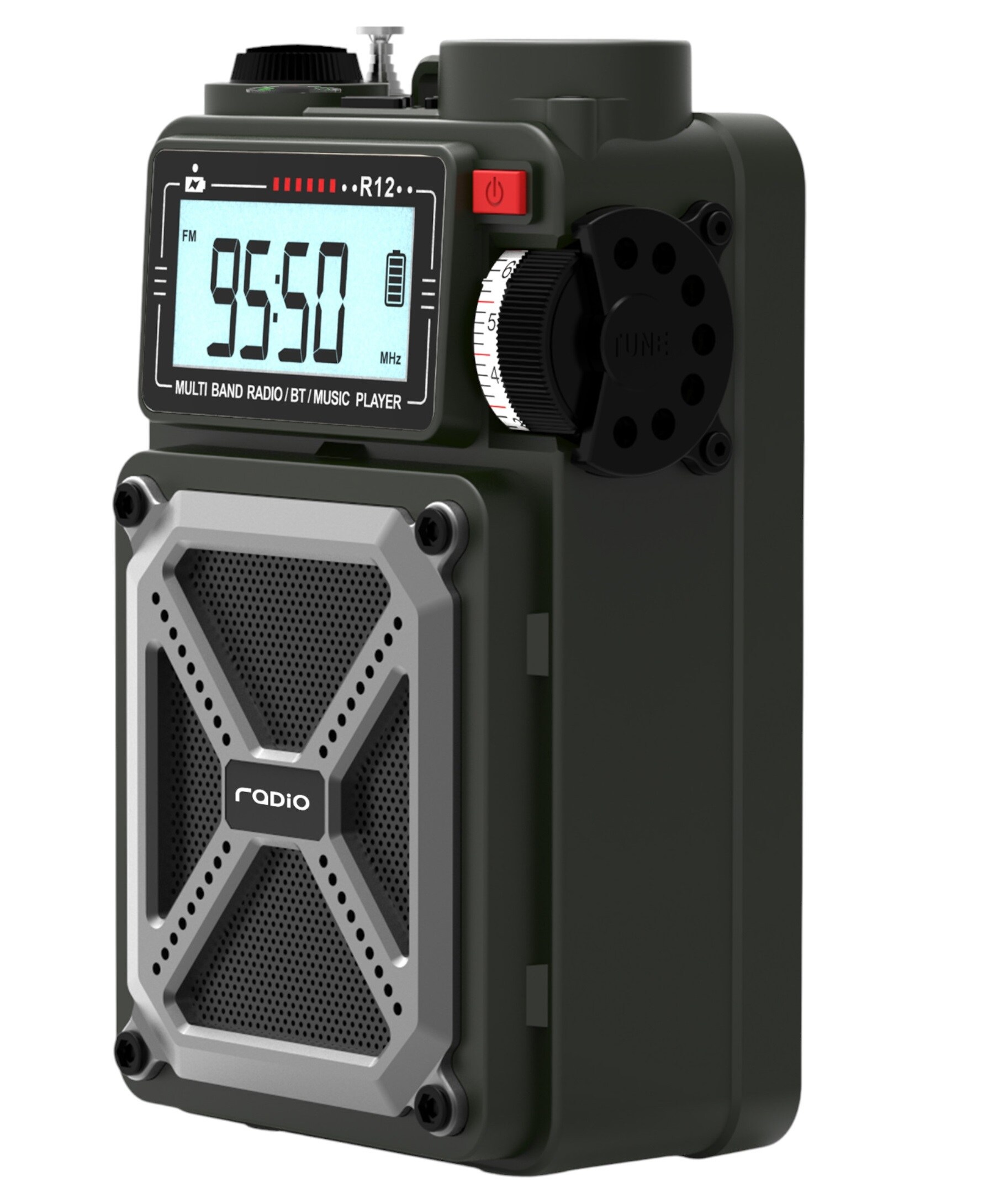 Radio d'urgence R12 JB Tacticals - Green