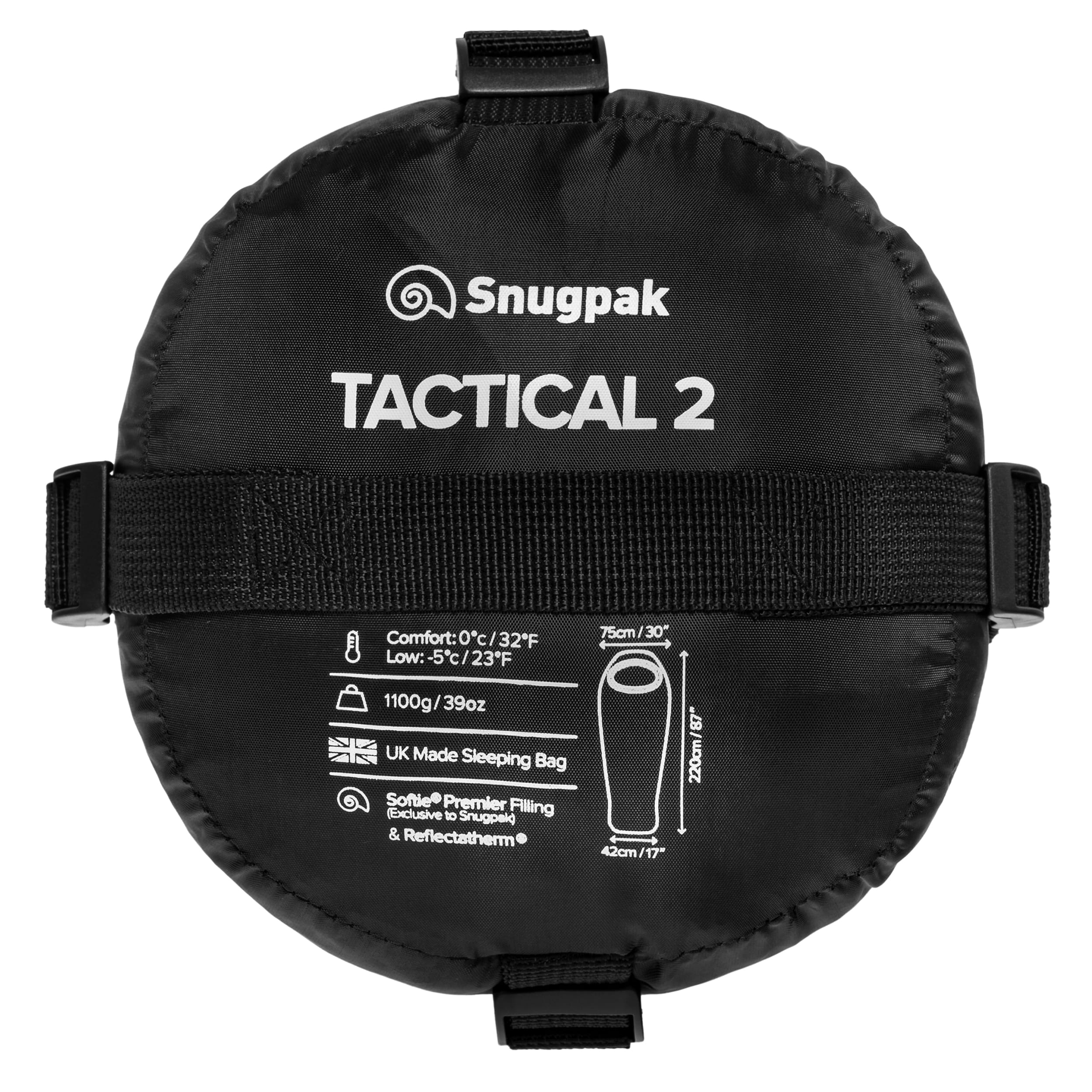 Sac de couchage Tactical 2 Black Snugpak - gauche