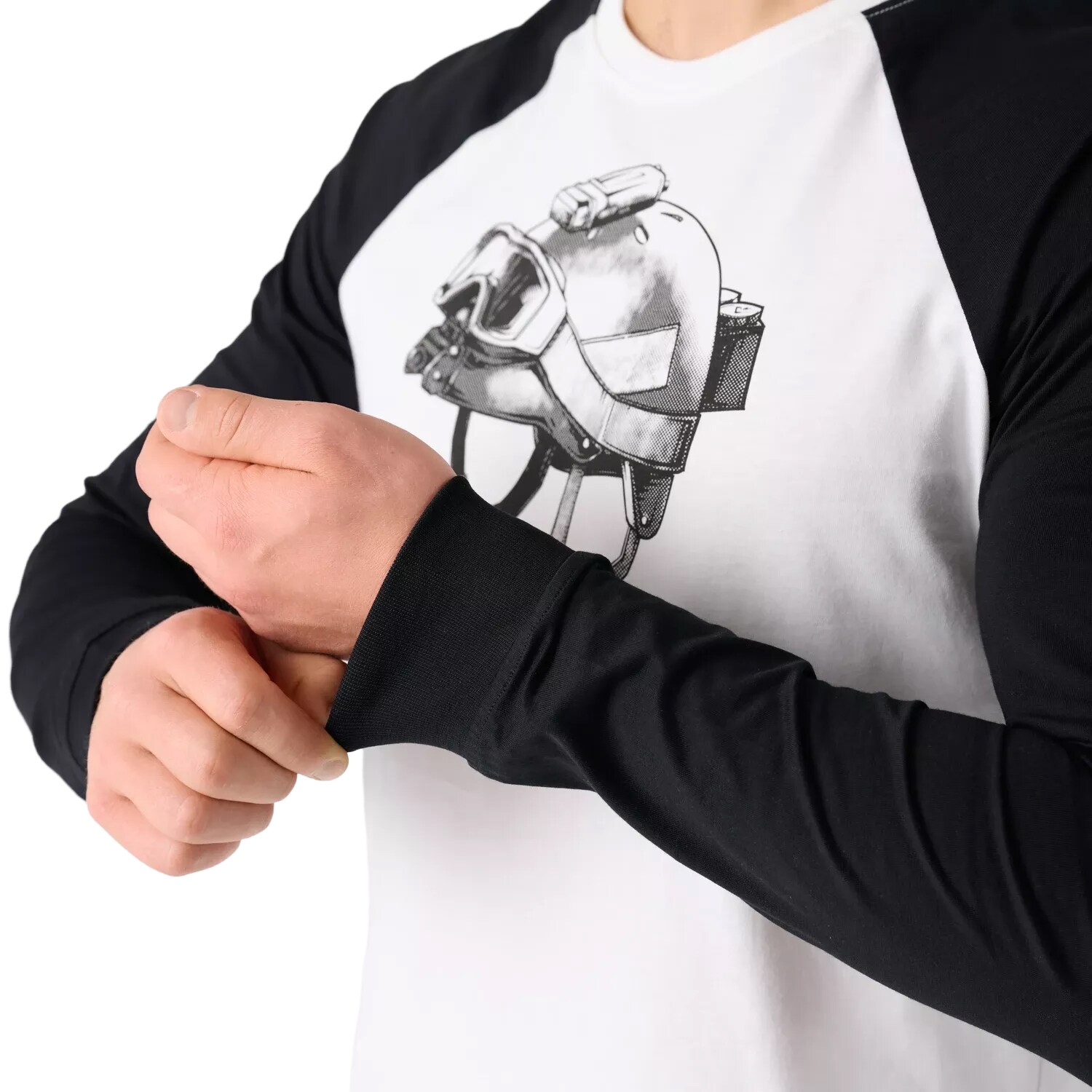 T-shirt Long Sleeve Delta Helmet Helikon-Tex - Black