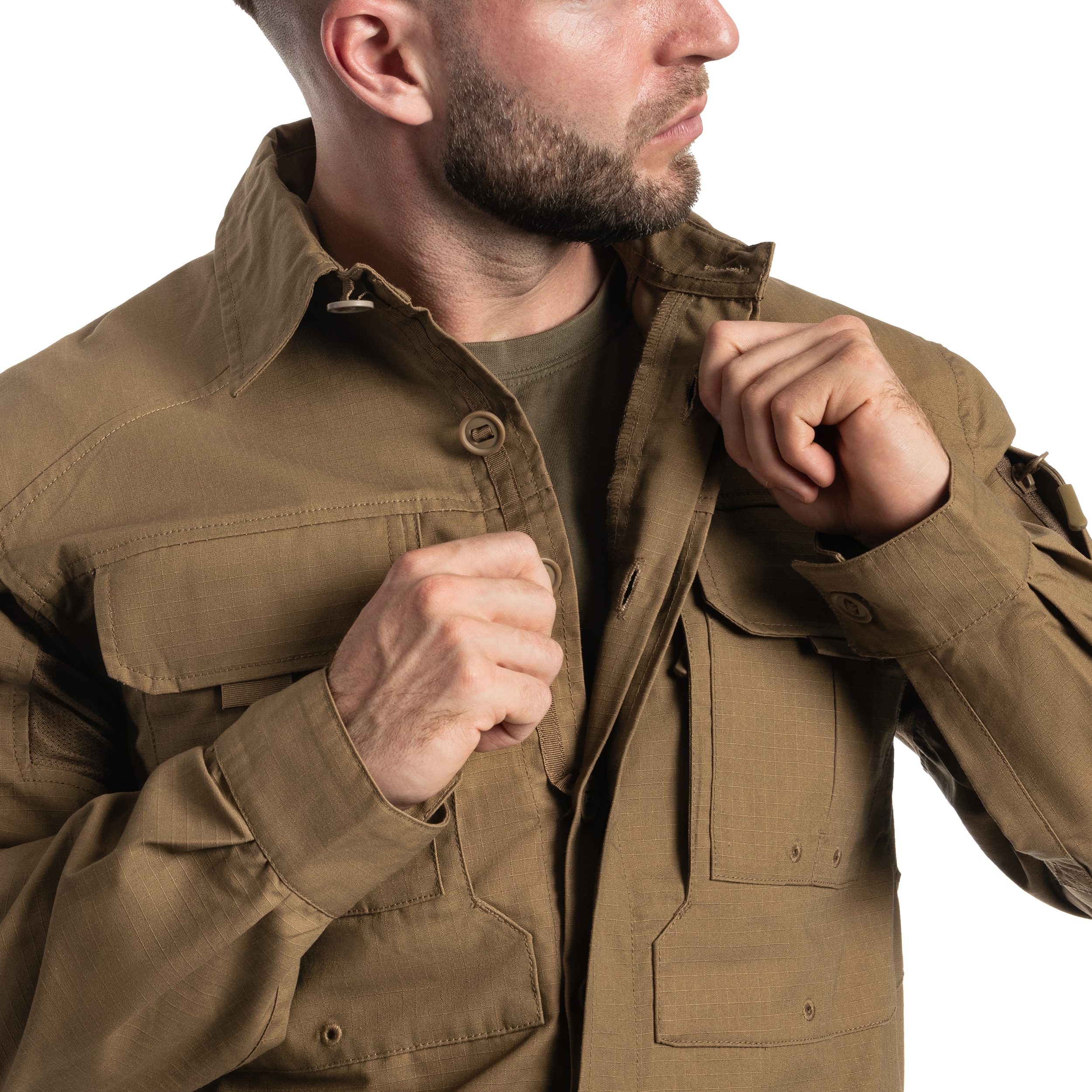 Chemise Fighter Shirt A10 Equipment - Tan