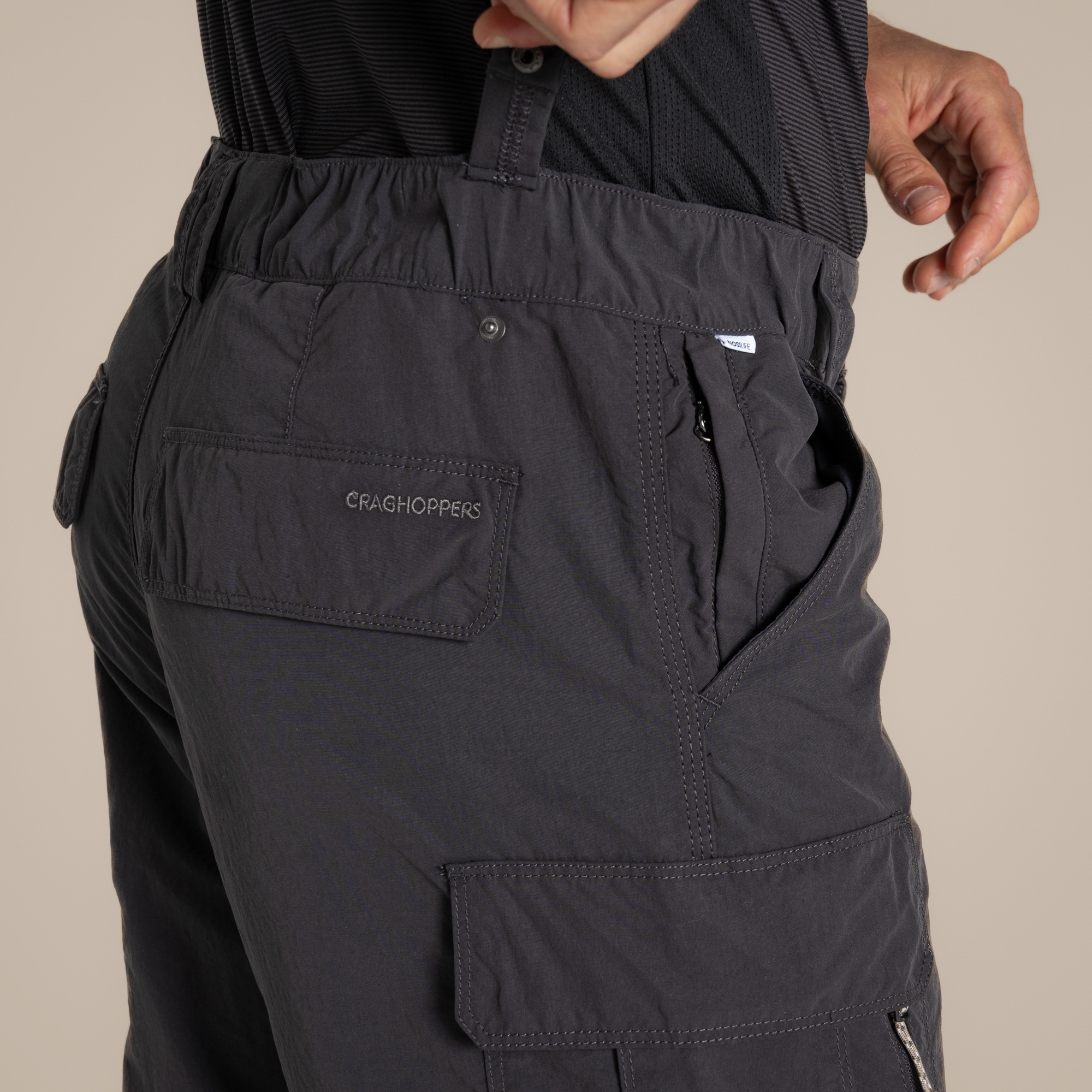 Pantalon NosiLife Convertible Cargo III Craghoppers - Black Pepper