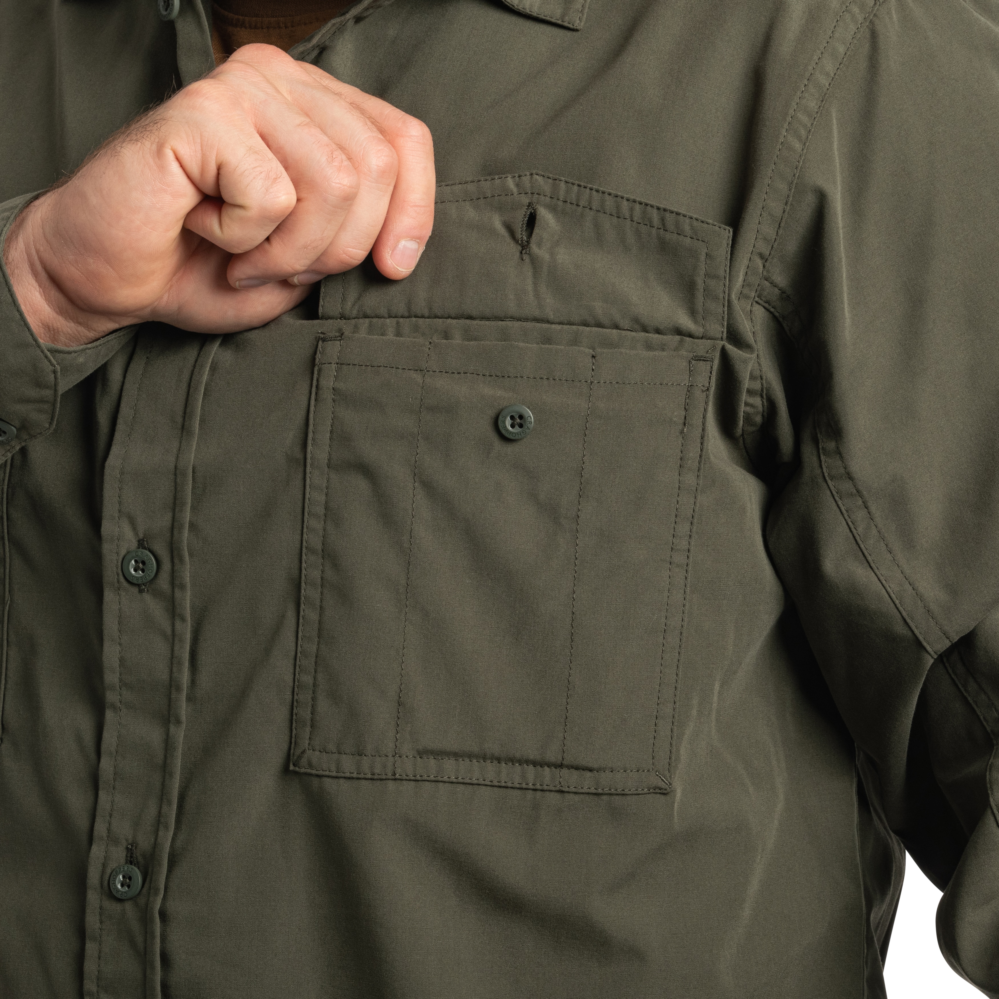 Chemise Kiwi II Long Sleeved Craghoppers - Cedar