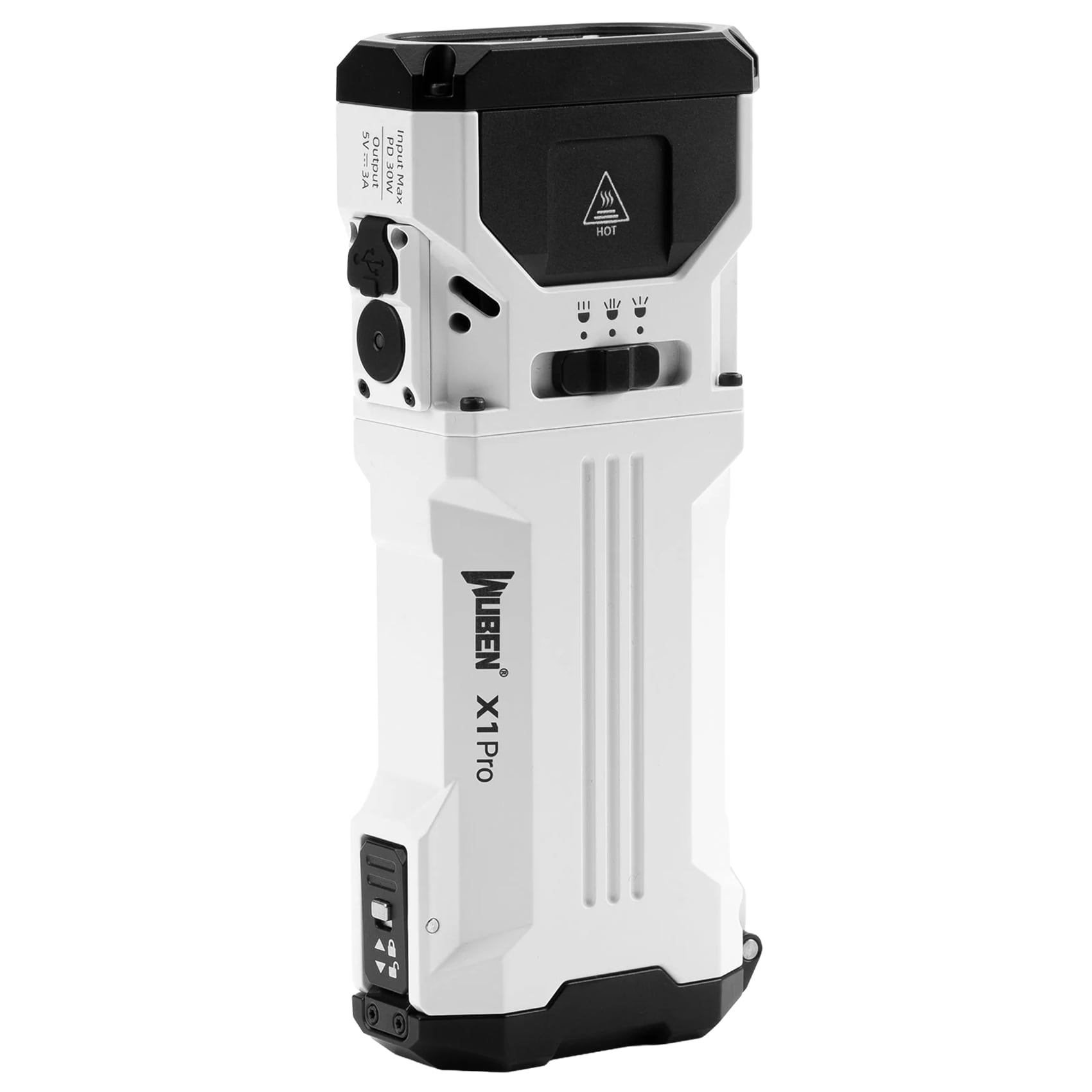 Lampe torche Wuben X1 Pro White avec fonction power bank – 12 300 lumens