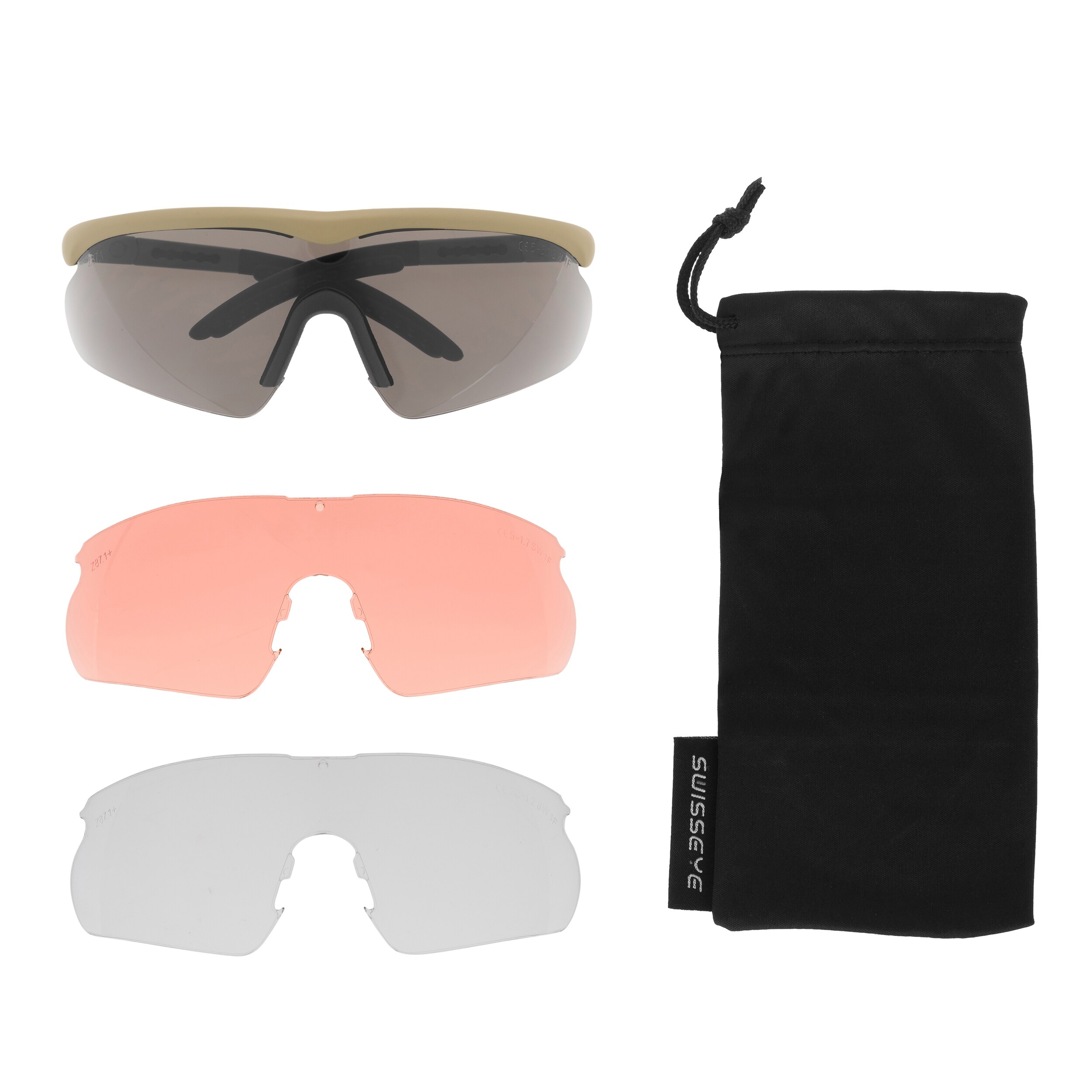 Lunettes tactiques Swiss Eye Raptor Small - Coyote