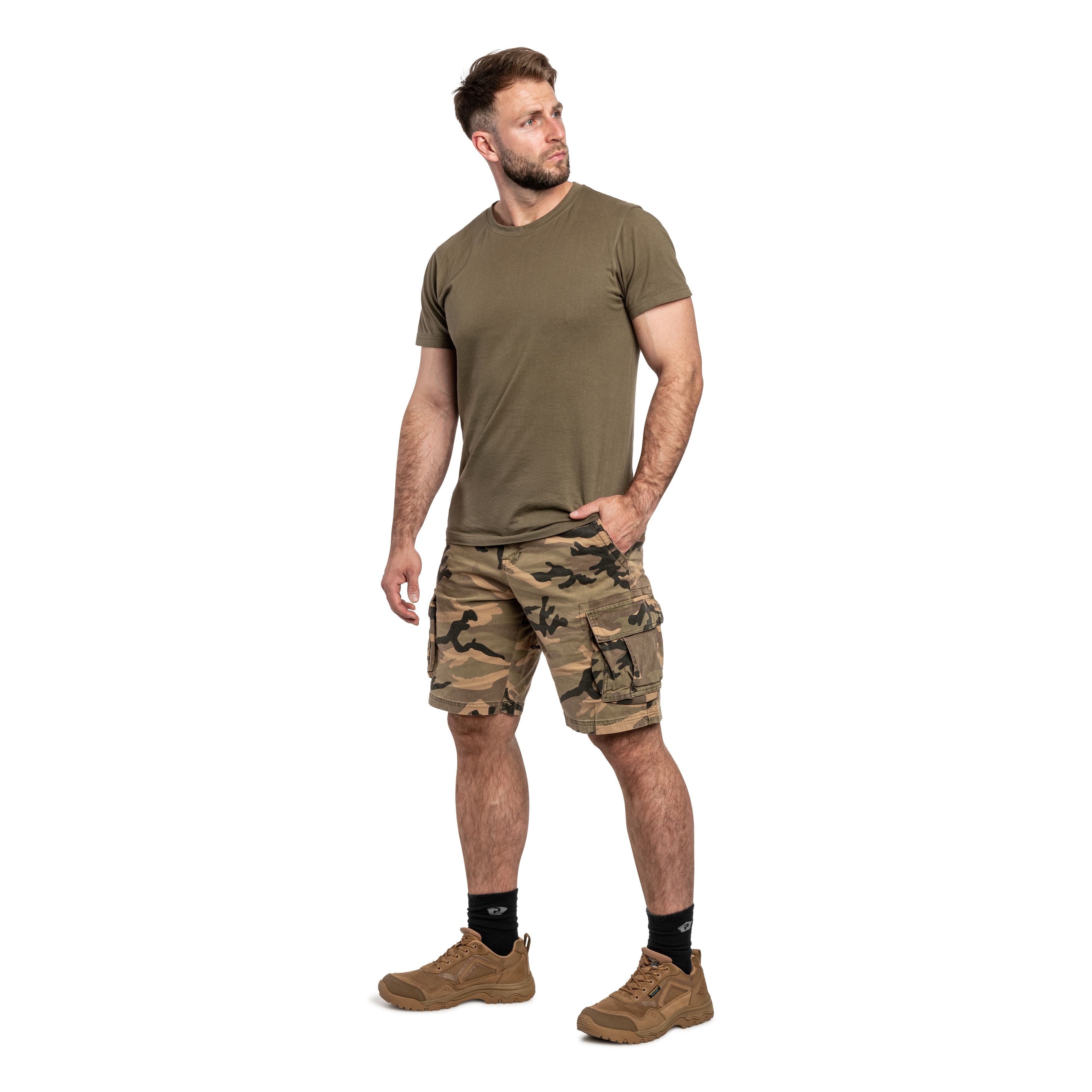 Short Jackal Pitbull - Woodland Camo