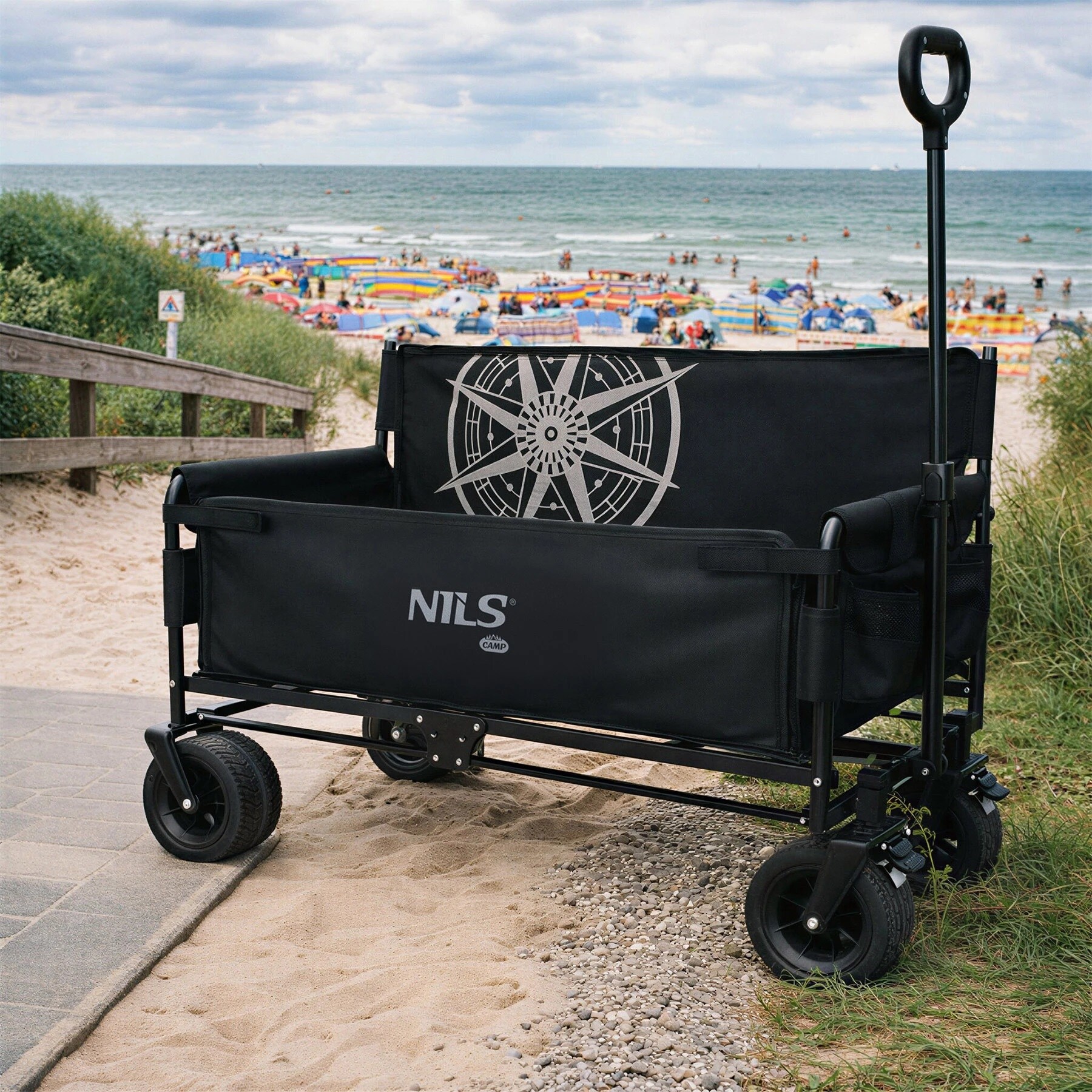 Chariot de transport Camp NC2606 140 l Nils - Noir