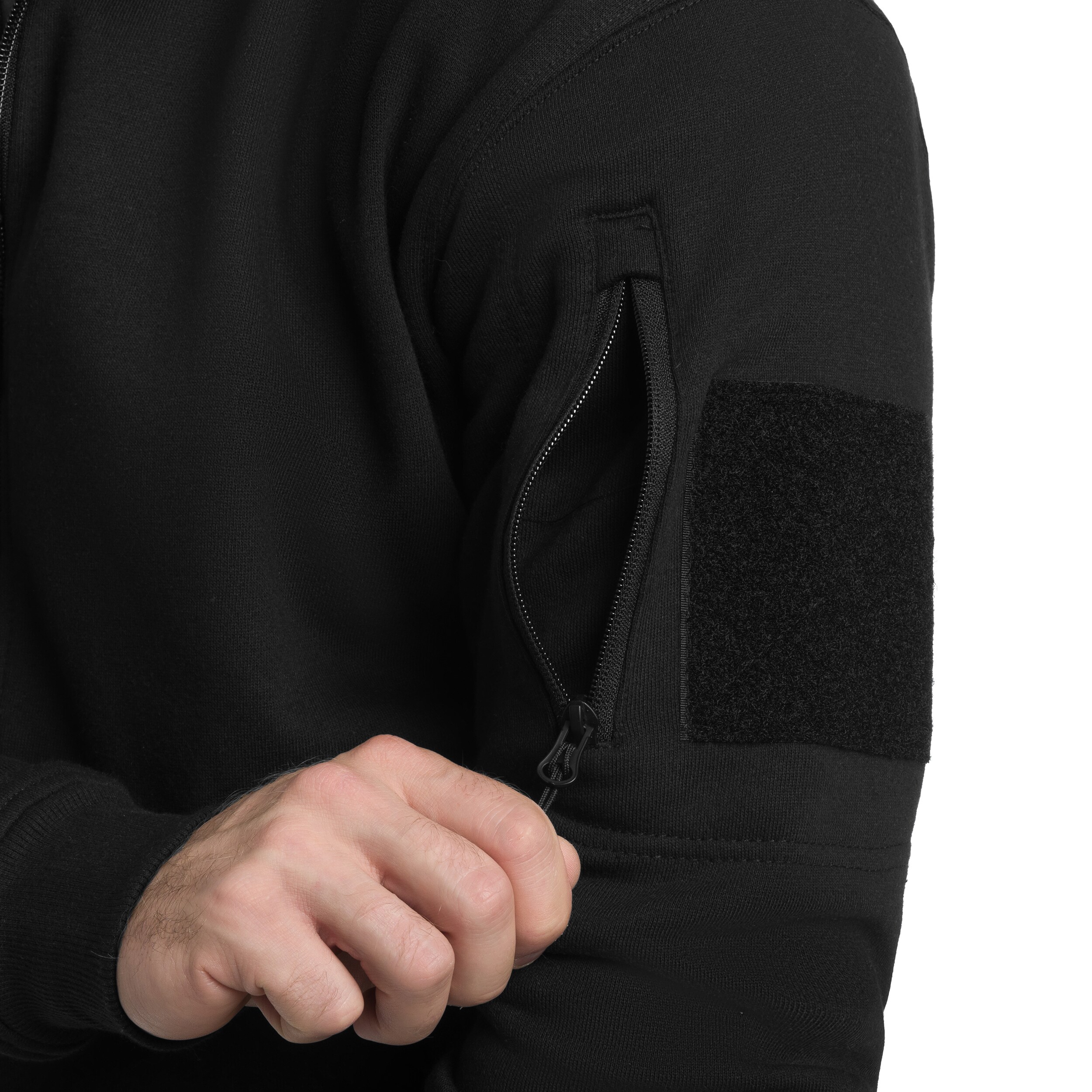Sweatshirt Tactical Sweatjacket Mil-Tec - Black