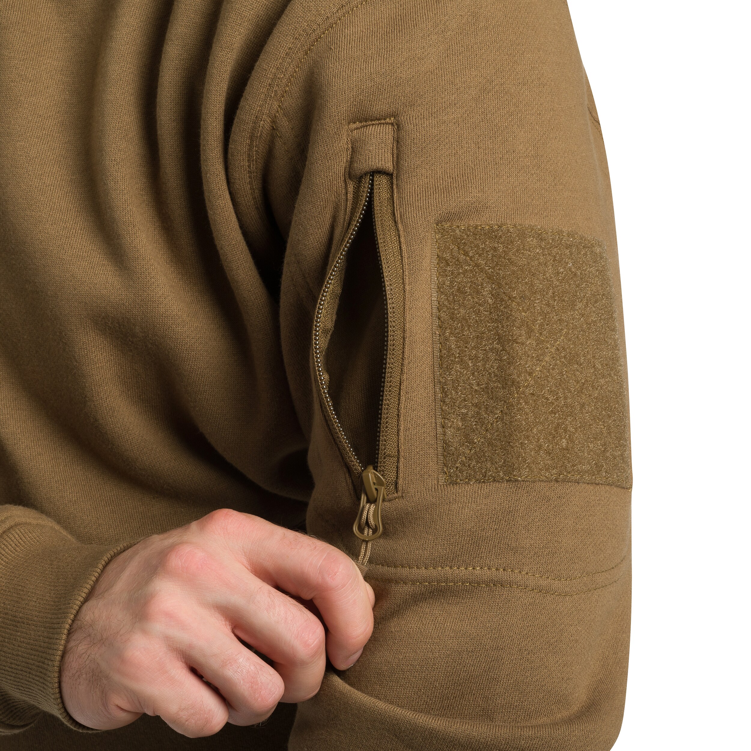 Sweatshirt Tactical Sweatjacket Mil-Tec - Dark Coyote