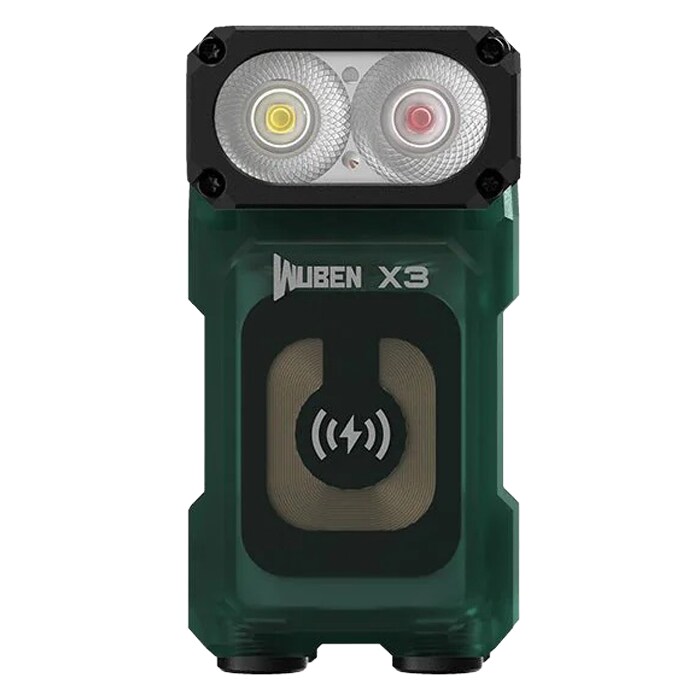 Lampe torche X3 Pro Green + Aluminum Charging Box - 700 lumens Wuben