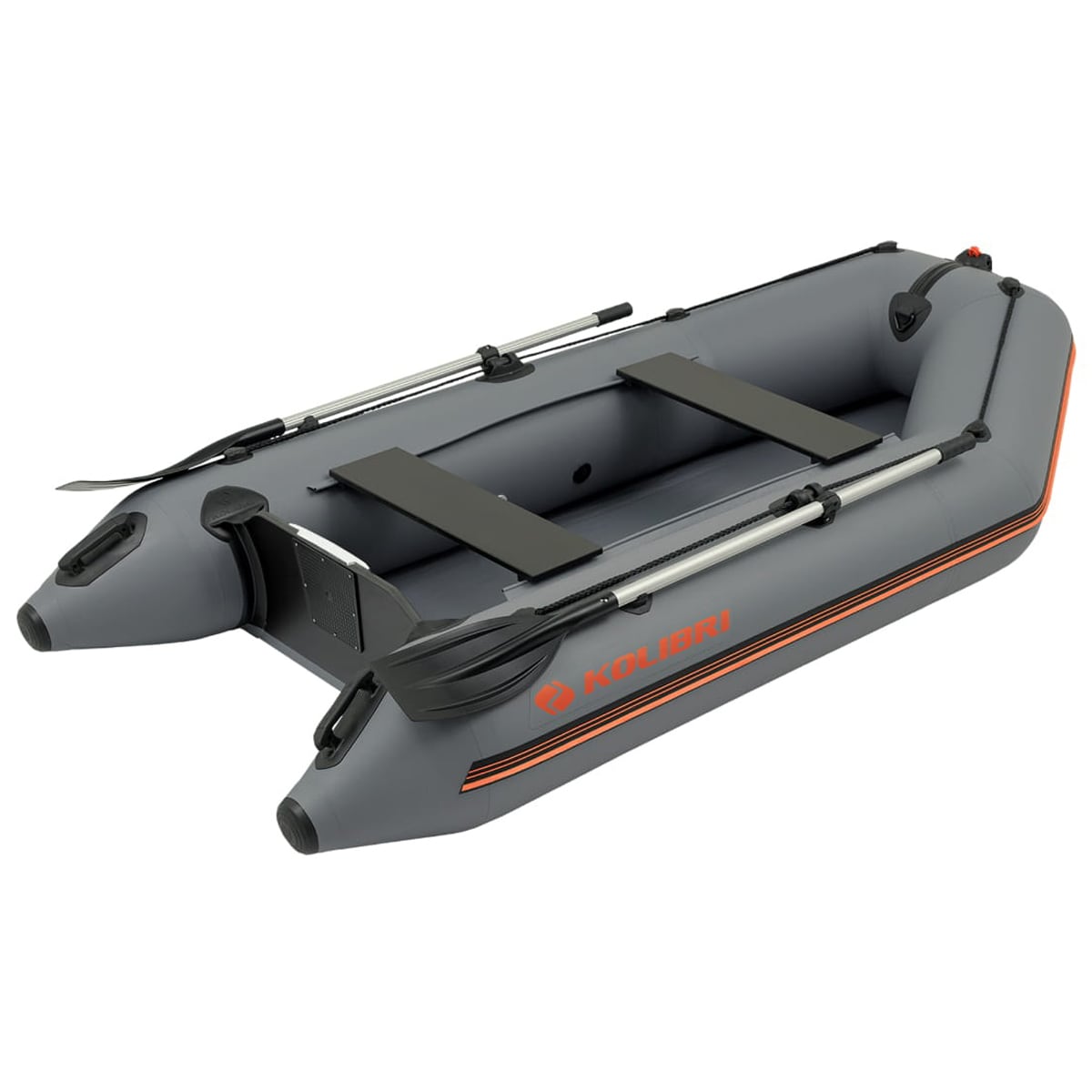 Ponton KM-300 à plancher plein Kolibri - Dark Grey
