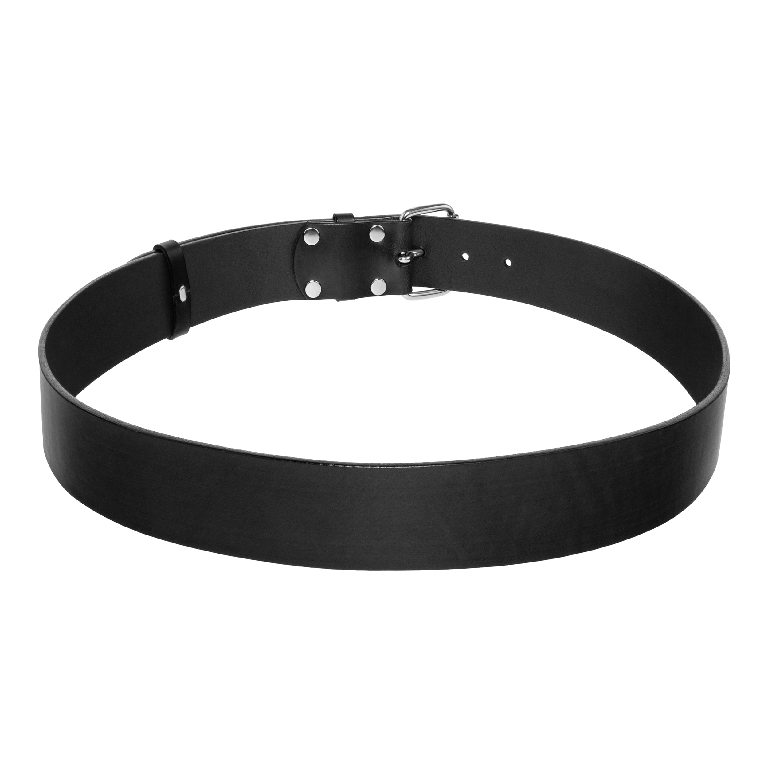 Ceinture en cuir de soldat M&M Leder - Noir