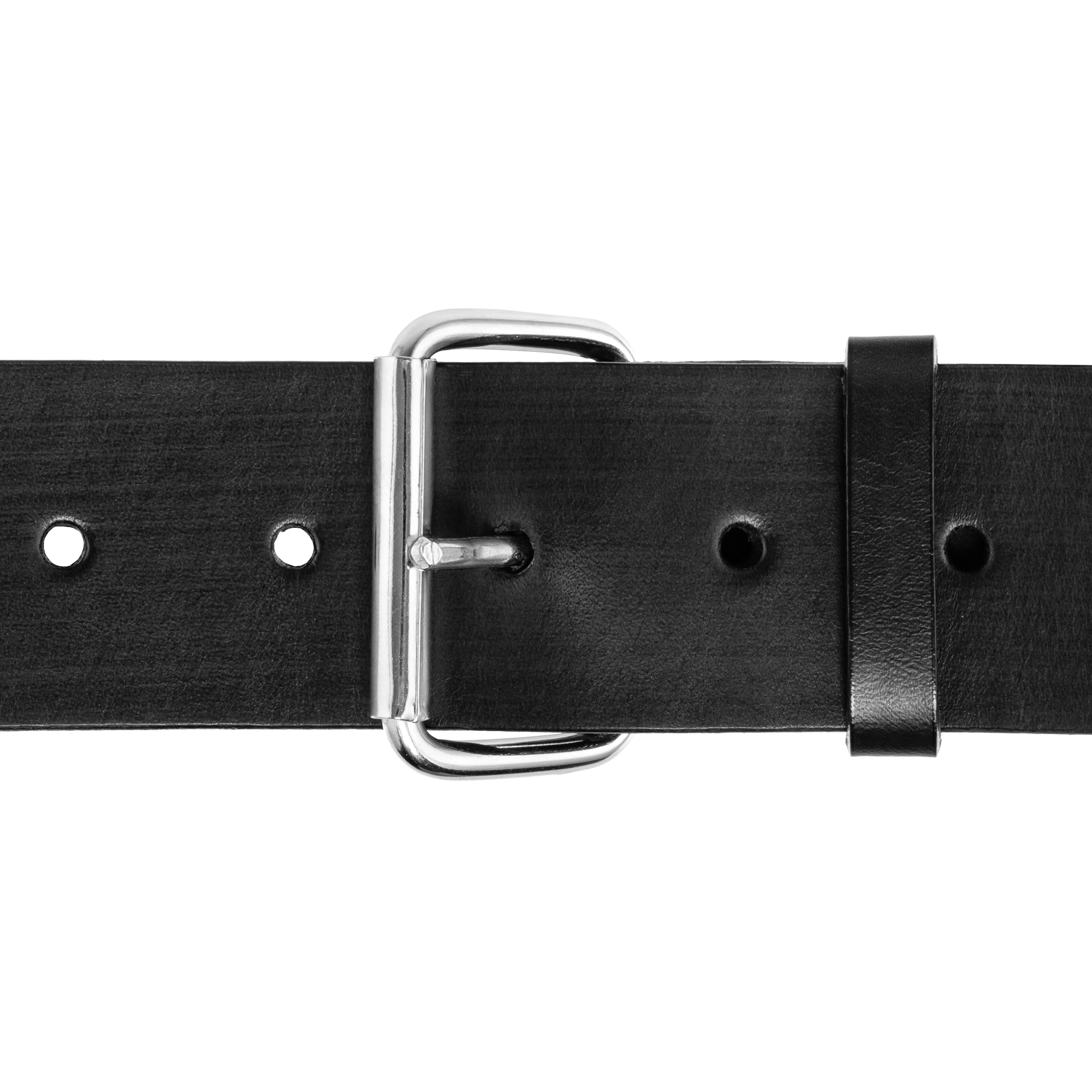 Ceinture en cuir de soldat M&M Leder - Noir
