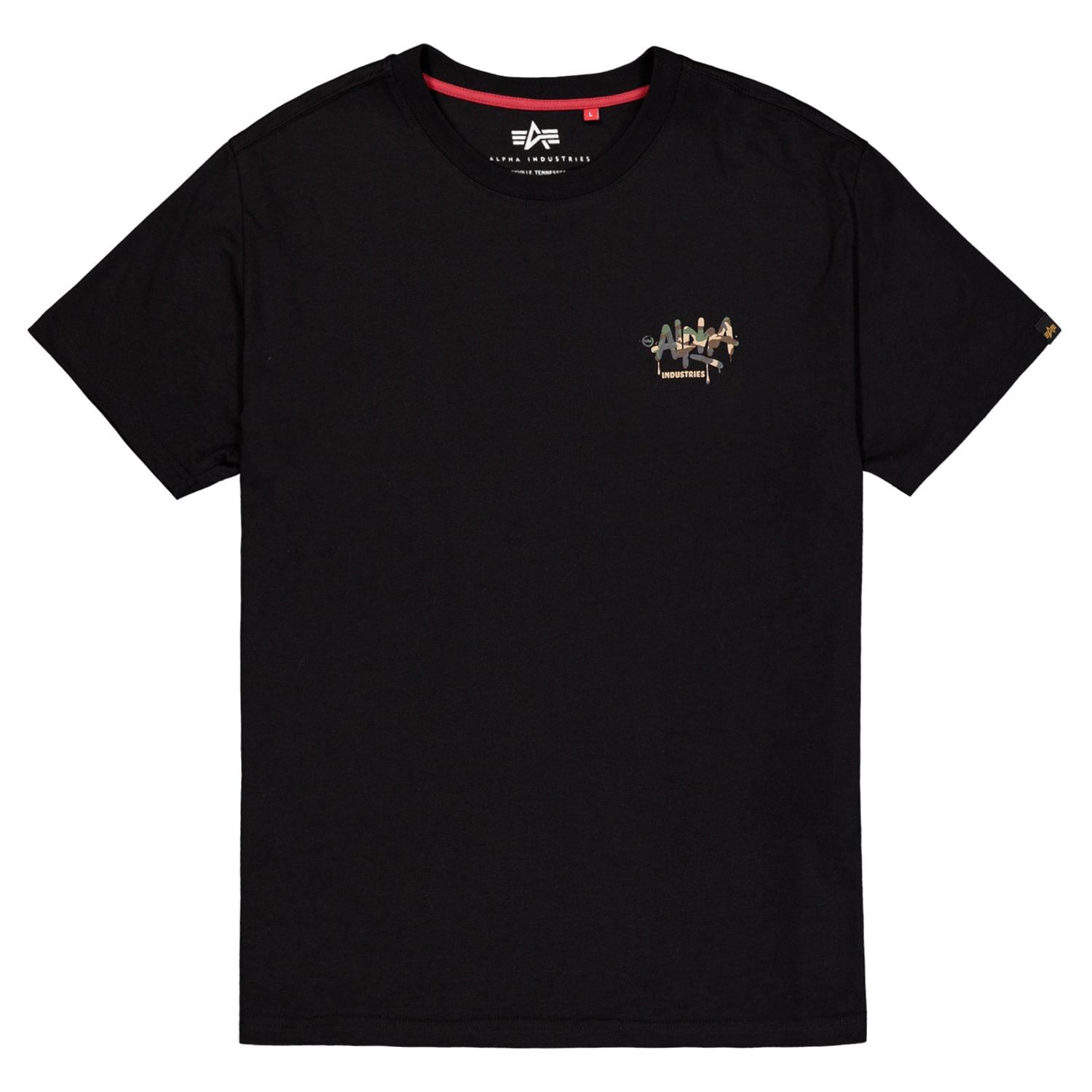 T-shirt Signature Camo Alpha Industries - Black