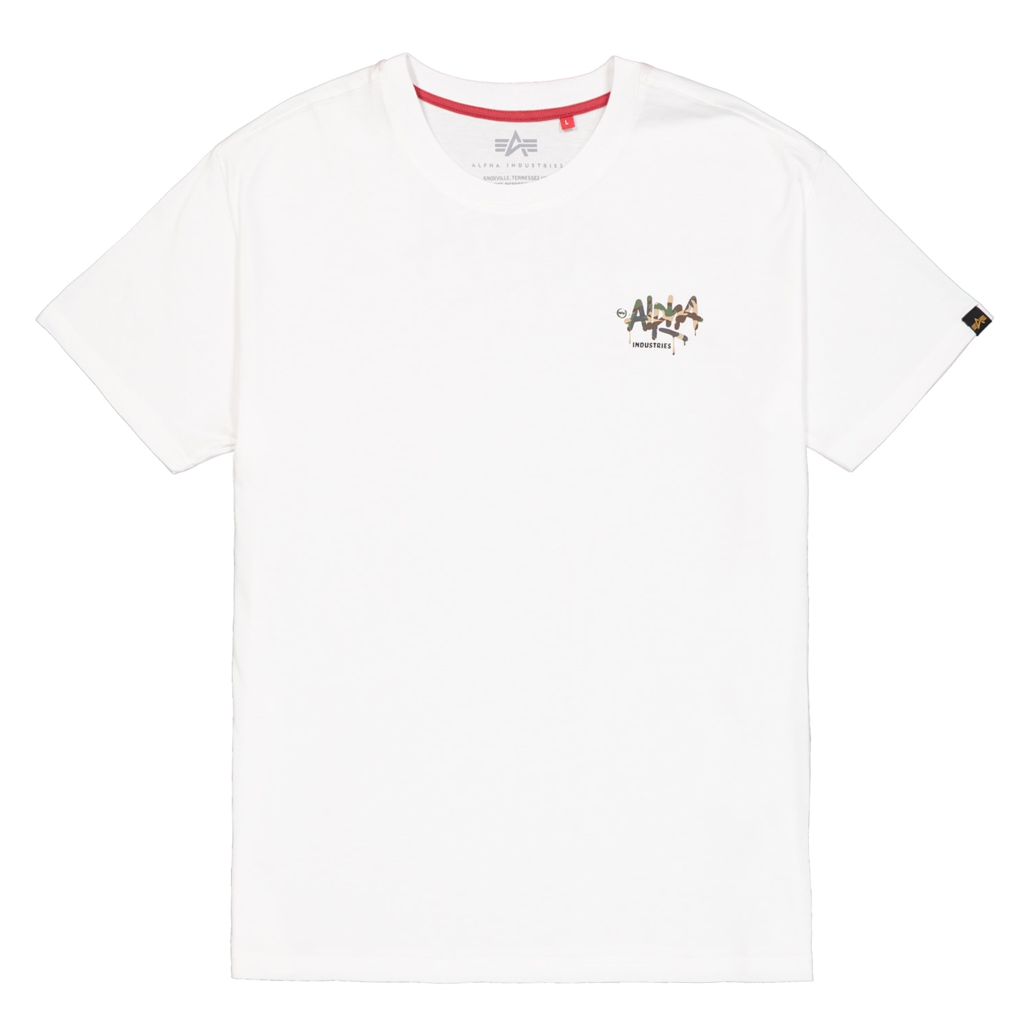T-shirt Signature Camo Alpha Industries - White