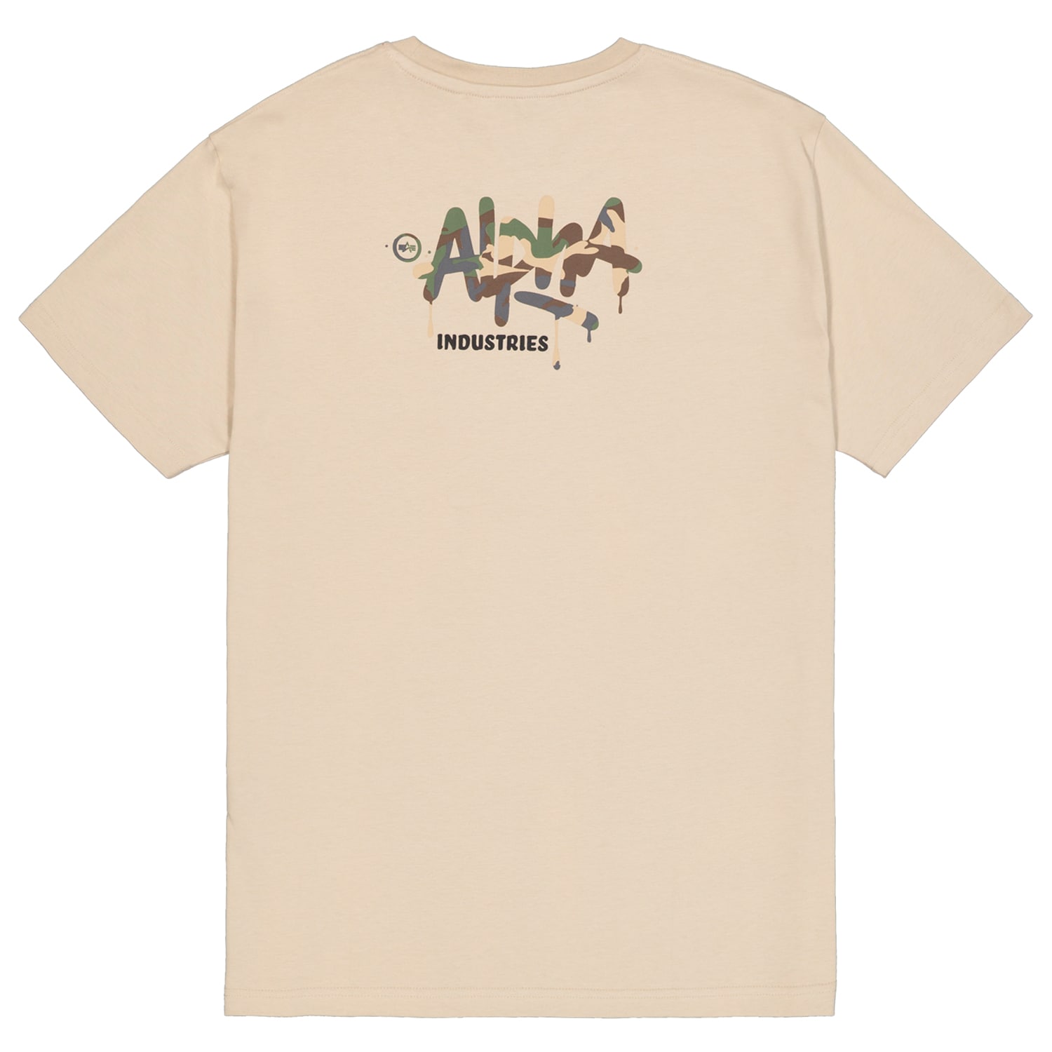 T-shirt Signature Camo Alpha Industries - Organic Beige