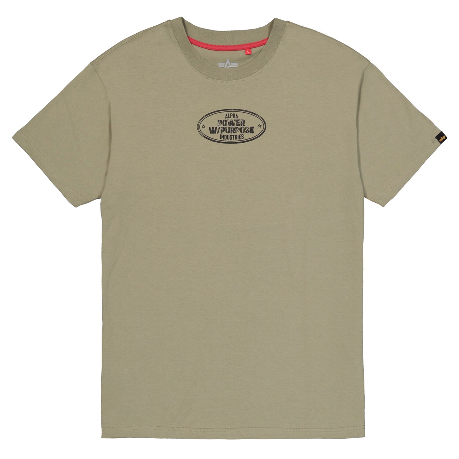 T-shirt Noseart Backprint Alpha Industries - Olive