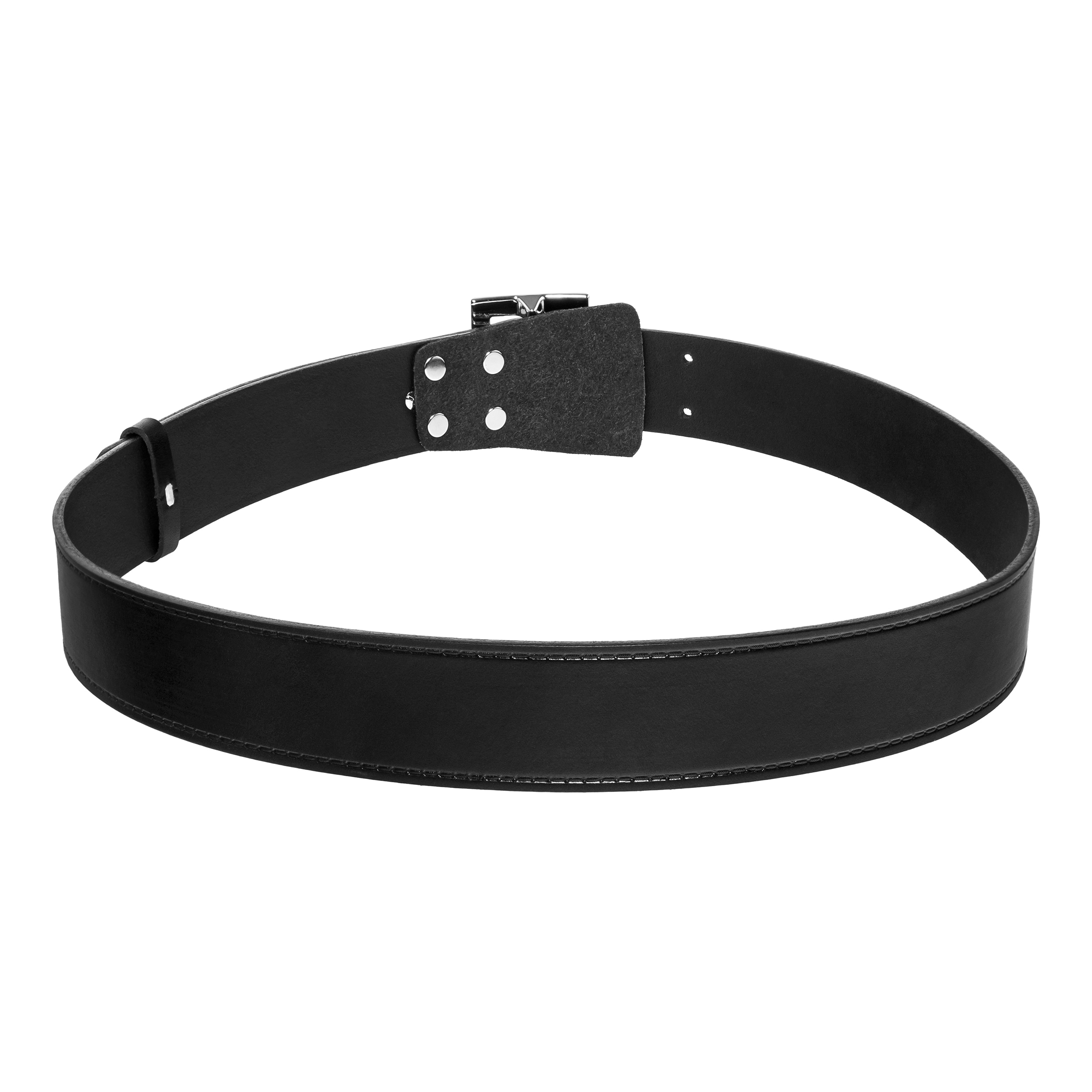 Ceinture militaire en cuir M&M Leder - Noir