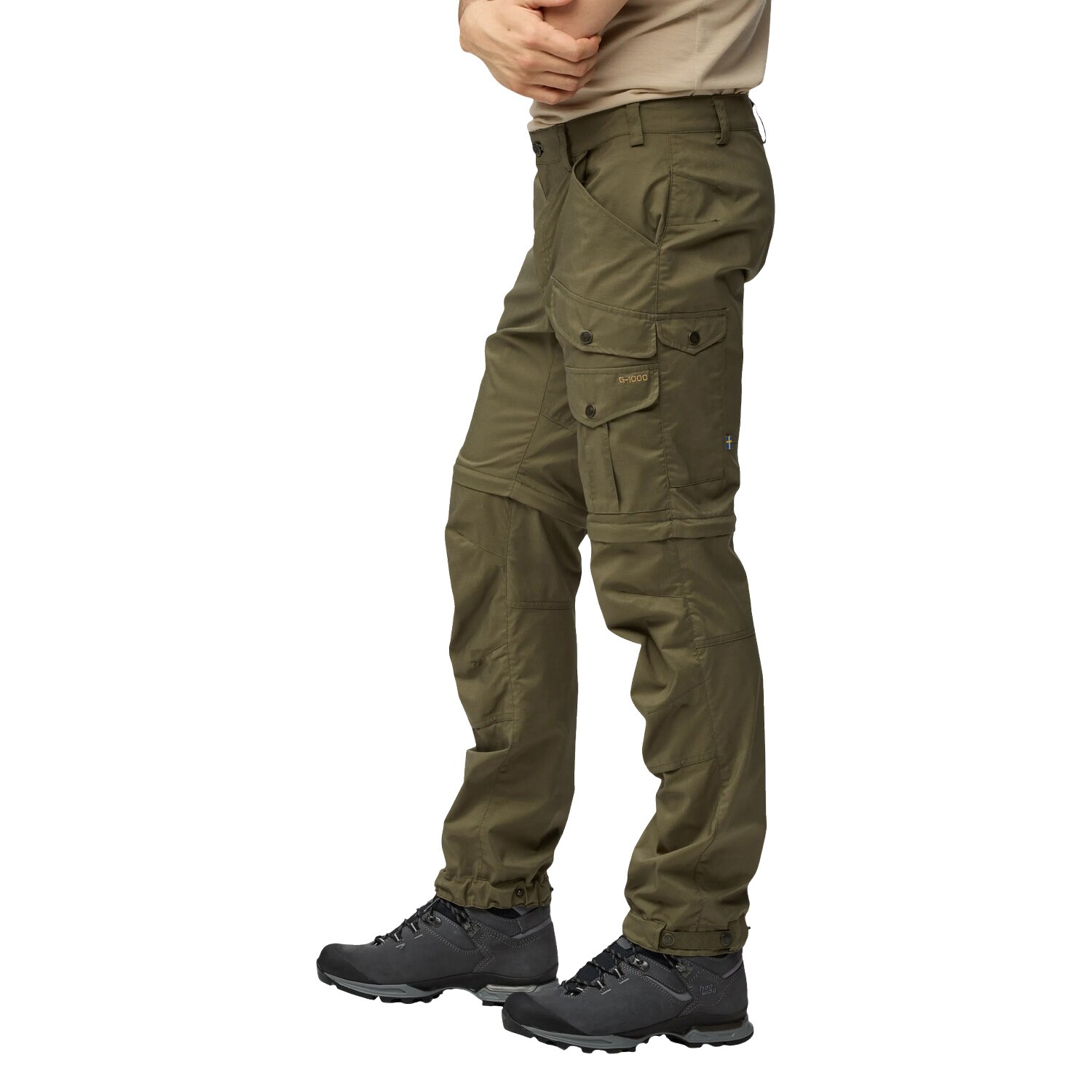Pantalon Vidda Pro Lite Zip-Off TRS Fjallraven - Laurel Green
