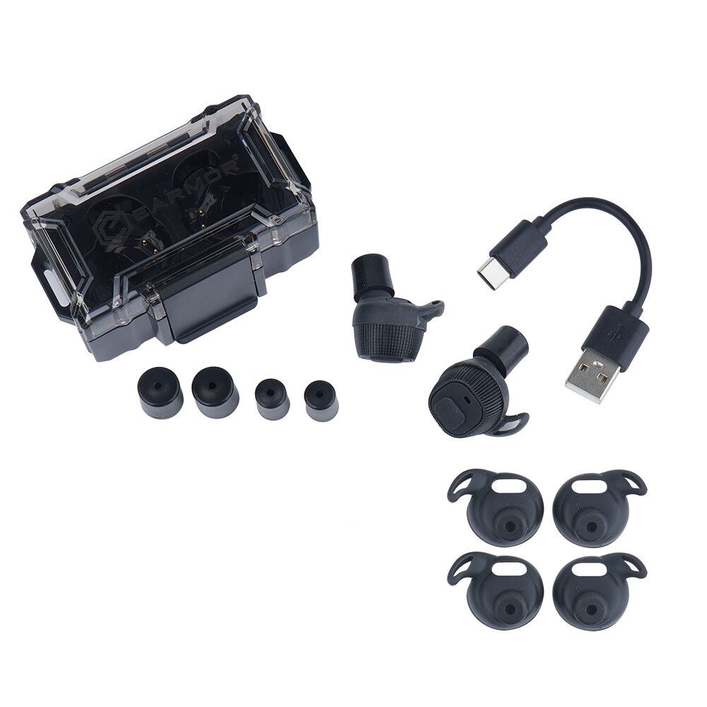 Protections auditives actives M20 Earmor - Black