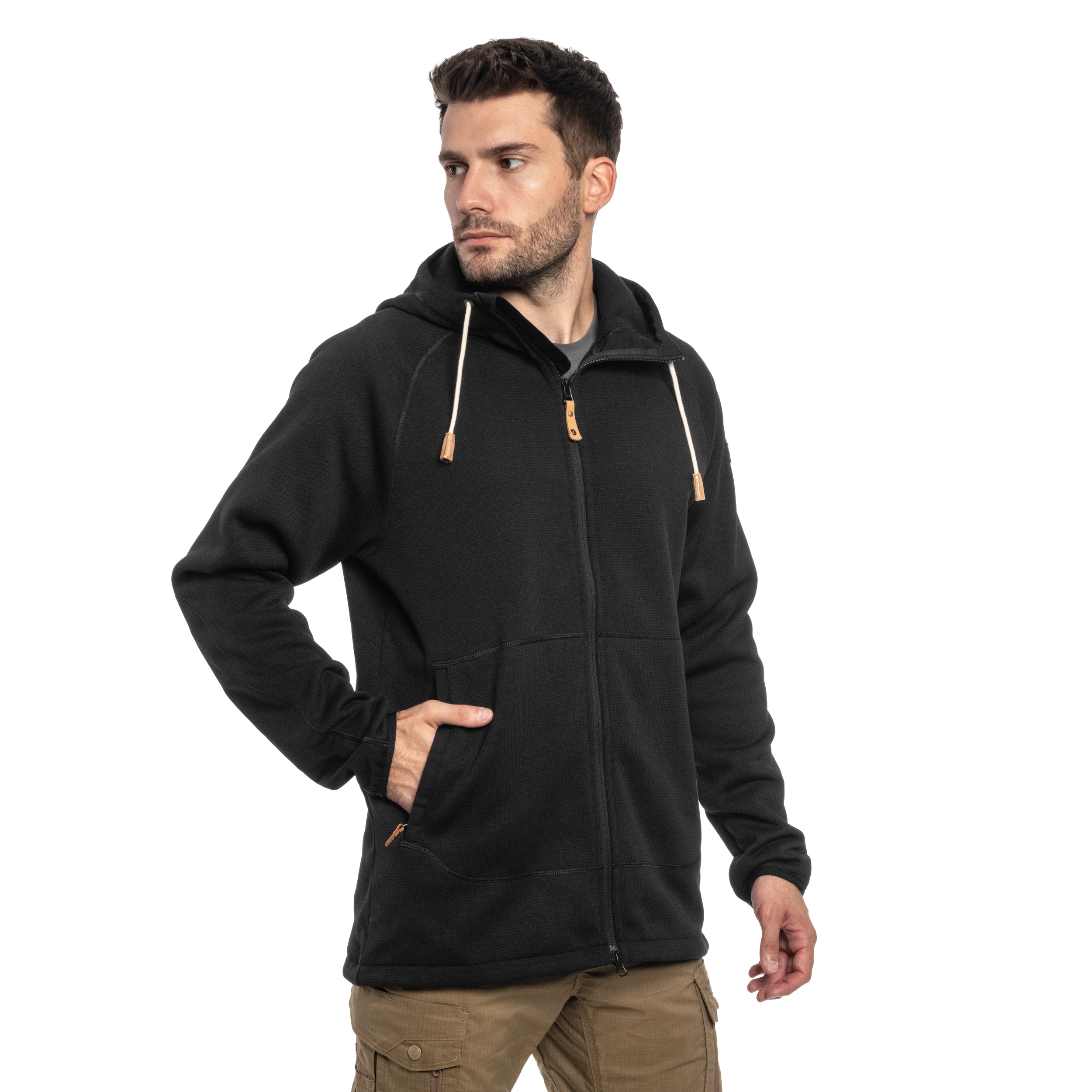 Polaire Ovik Fleece Hoodie Fjallraven - Black