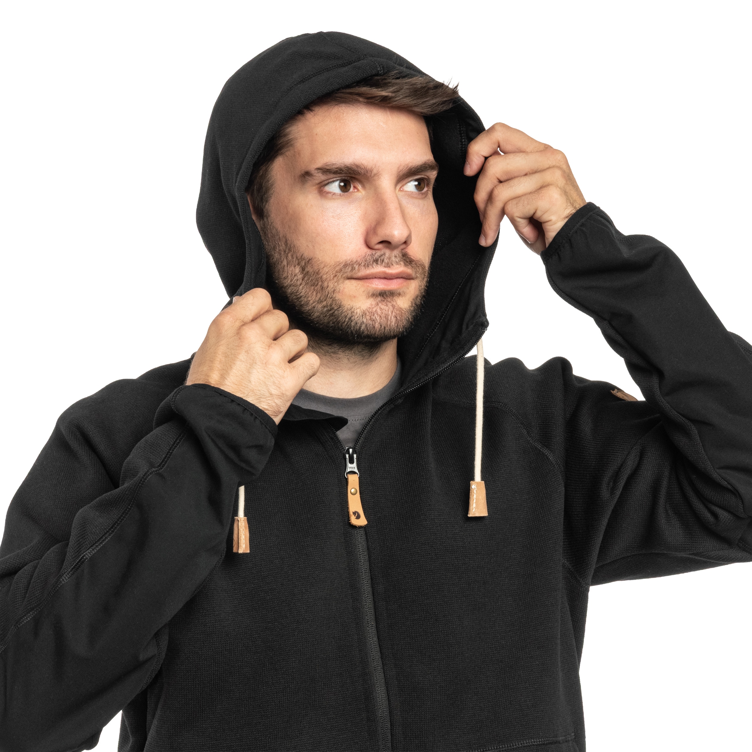 Polaire Ovik Fleece Hoodie Fjallraven - Black